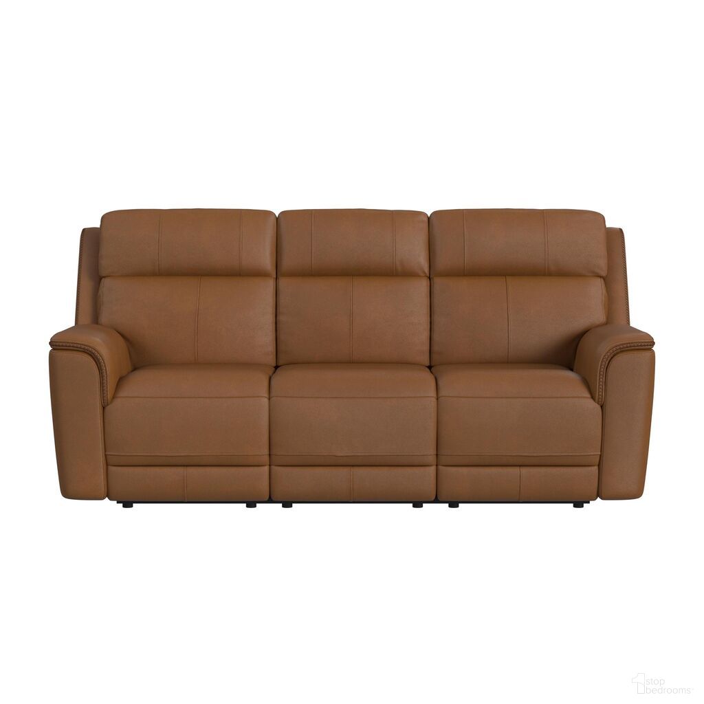 The appearance of Walker Power Motion Sofa with Power Headrest and Lumbar In Butternut designed by Picket House in the transitional interior design. This butternut piece of furniture was selected by 1StopBedrooms from Walker Collection to add a touch of cosiness and style into your home. Sku: U-16110-11430-308PPP. Material: Top Grain Leather.