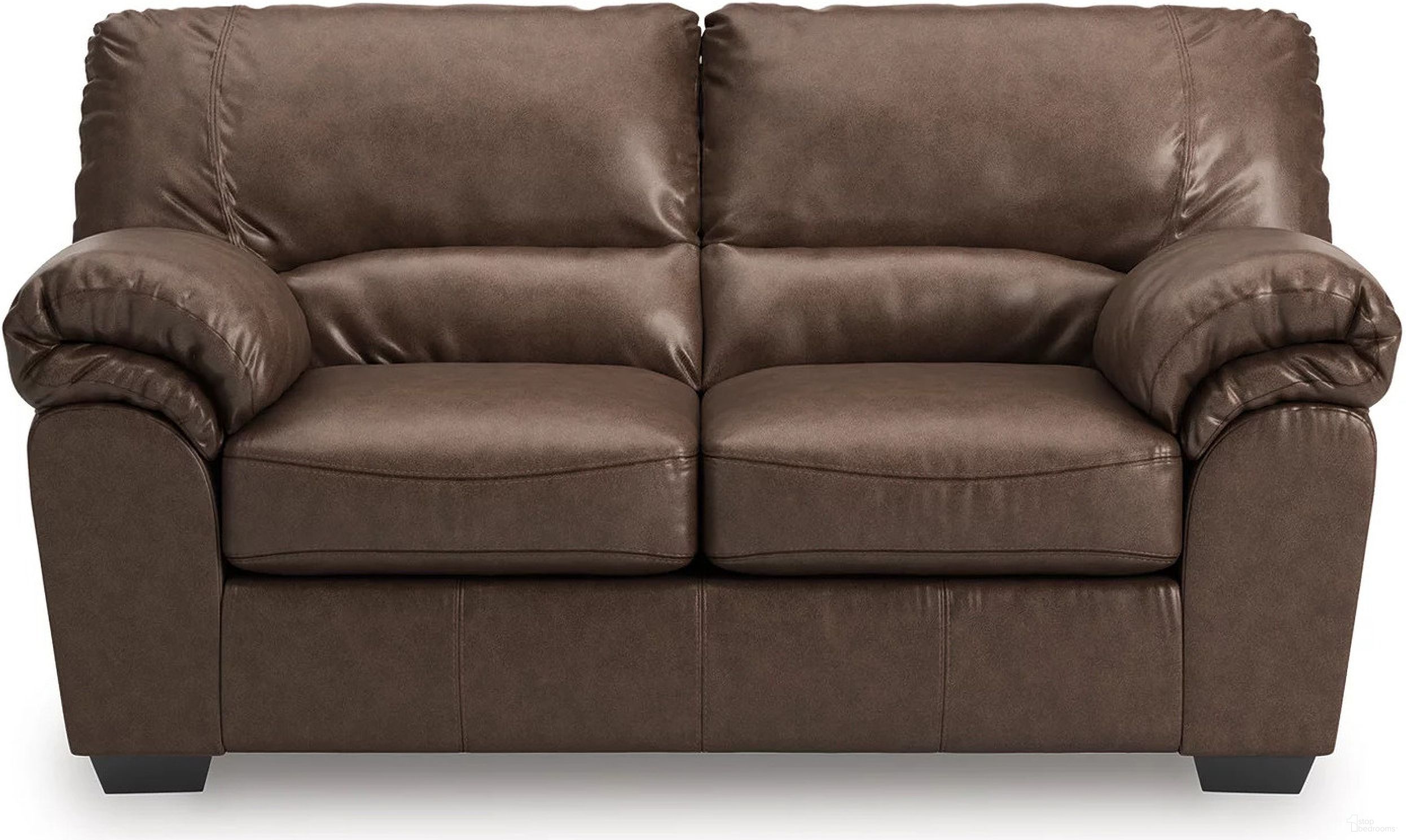 The appearance of Walker Point Loveseat In Umber designed by Signature Design by Ashley in the modern / contemporary interior design. This umber piece of furniture was selected by 1StopBedrooms from Walker Point Collection to add a touch of cosiness and style into your home. Sku: NC2770535. Material: Faux Leather.