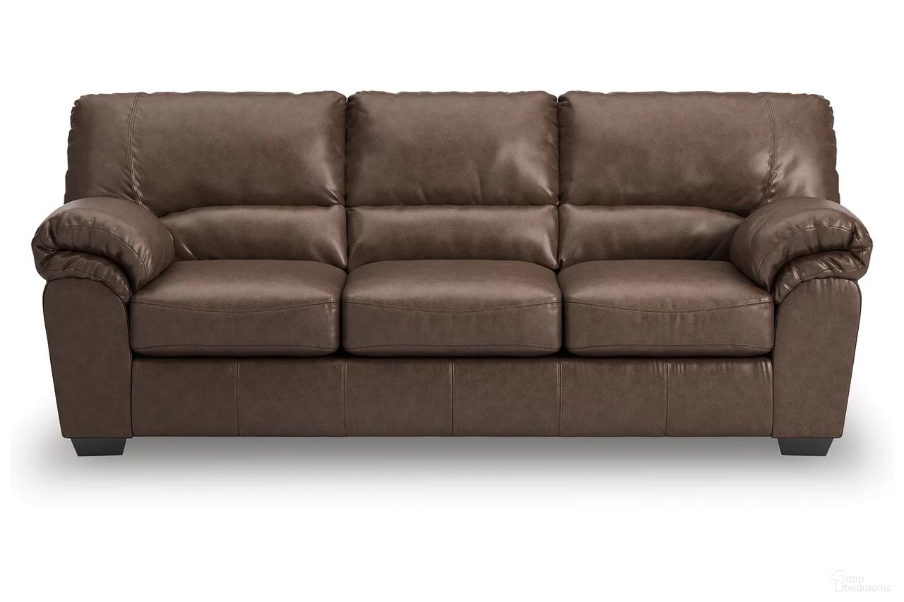 The appearance of Walker Point Sofa In Umber designed by Signature Design by Ashley in the modern / contemporary interior design. This umber piece of furniture was selected by 1StopBedrooms from Walker Point Collection to add a touch of cosiness and style into your home. Sku: NC2770538. Material: Faux Leather.