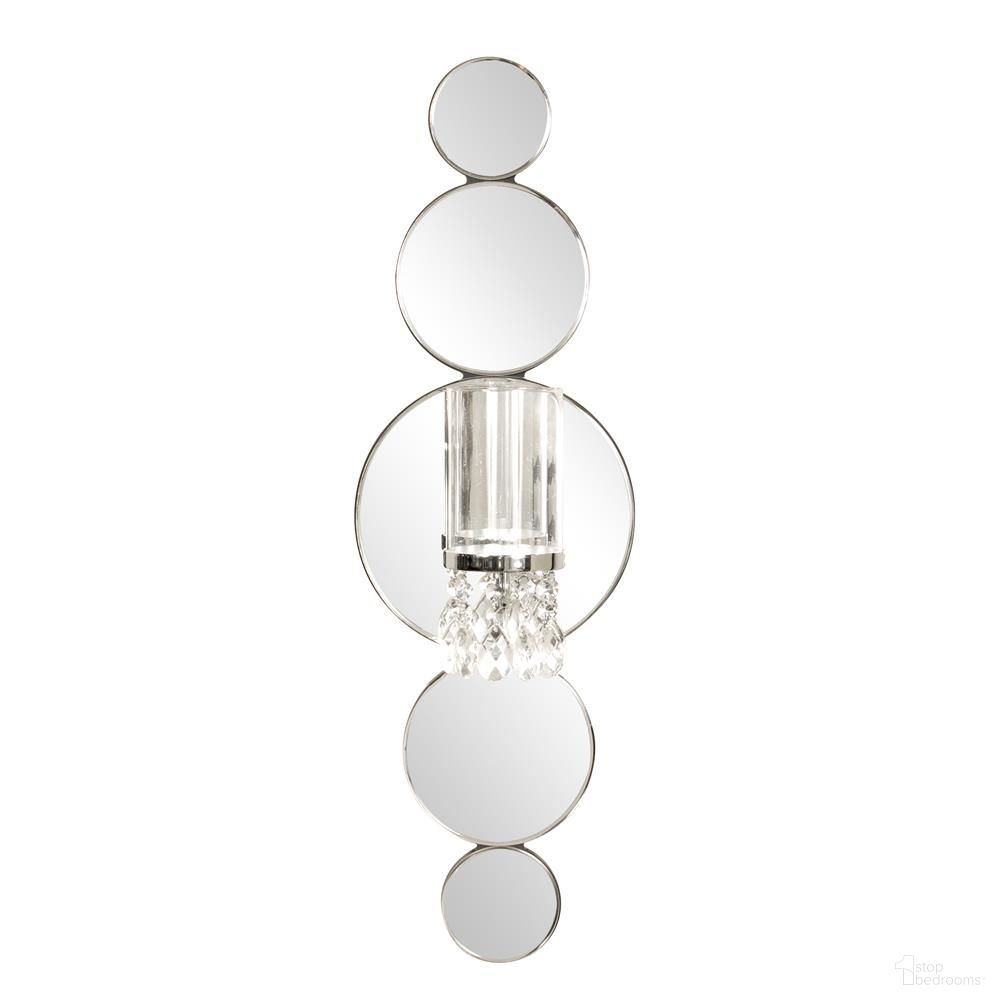 The appearance of Wall Sconce In Mirror designed by Howard Elliott in the interior design. This mirror piece of furniture was selected by 1StopBedrooms from to add a touch of cosiness and style into your home. Sku: 99042. Material: Wood.