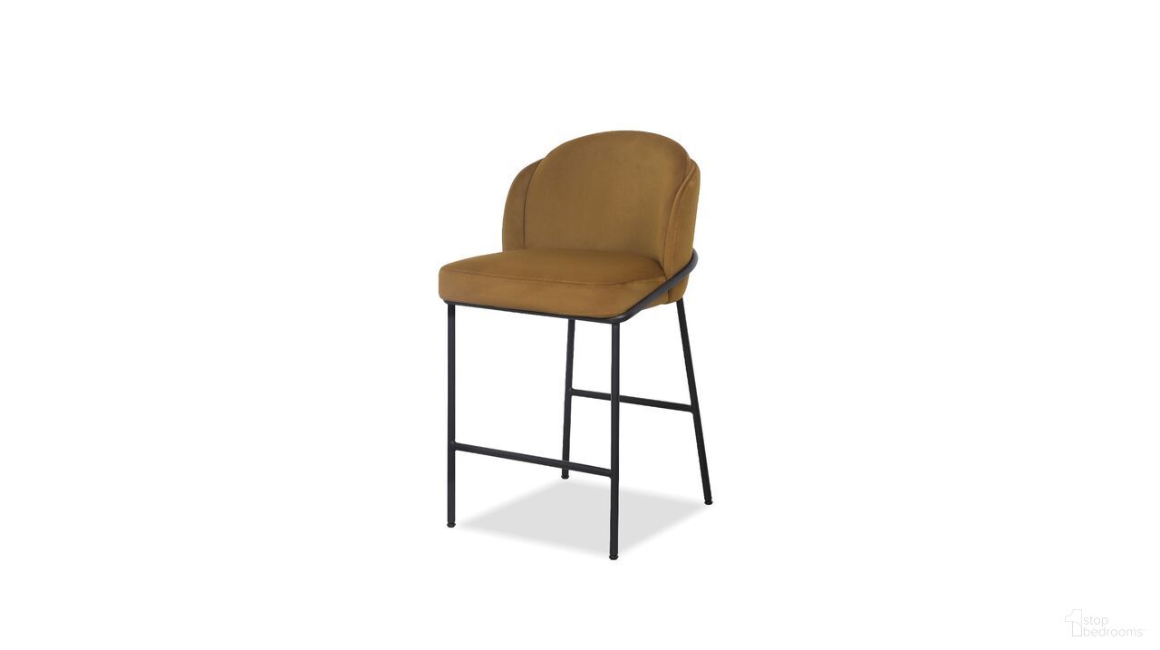 The appearance of Wallen Counter Stool Set of 2 Black Powder Coated Steel Base In Fennelseed designed by Mobital in the modern / contemporary interior design. This fennelseed piece of furniture  was selected by 1StopBedrooms from Wallen Collection to add a touch of cosiness and style into your home. Sku: DCS-WALL-FENN-PCBLA. Material: MDF.