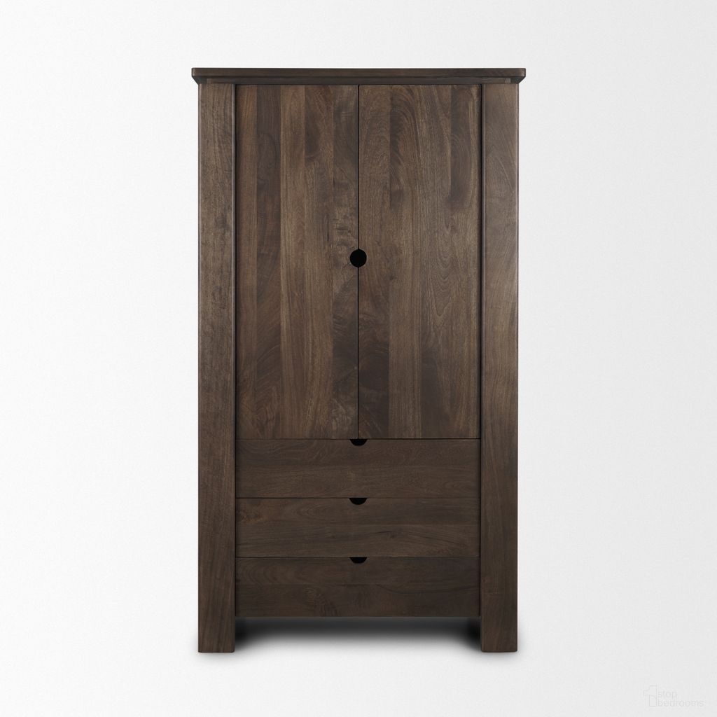 The appearance of Wallen Solid Wood Curio Cabinet In Brown designed by Mercana in the modern / contemporary interior design. This brown piece of furniture  was selected by 1StopBedrooms from Wallen Collection to add a touch of cosiness and style into your home. Sku: 71008. Material: Solid Wood.