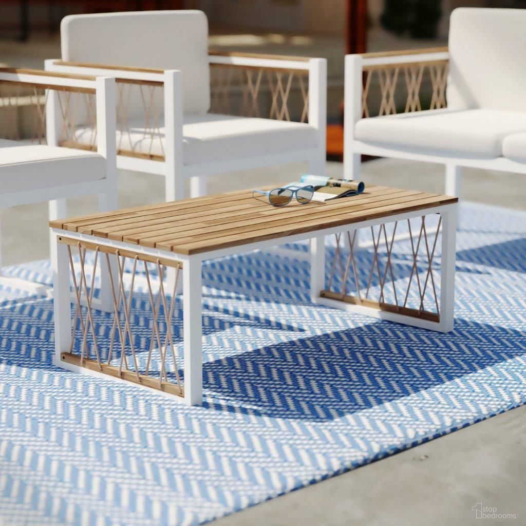 The appearance of Wallmond Outdoor Cocktail Table designed by SEI Furniture in the modern / contemporary interior design. This natural and white piece of furniture  was selected by 1StopBedrooms from Wallmond Collection to add a touch of cosiness and style into your home. Sku: OD1140700. Material: Steel. Table Top Shape: Rectangular.