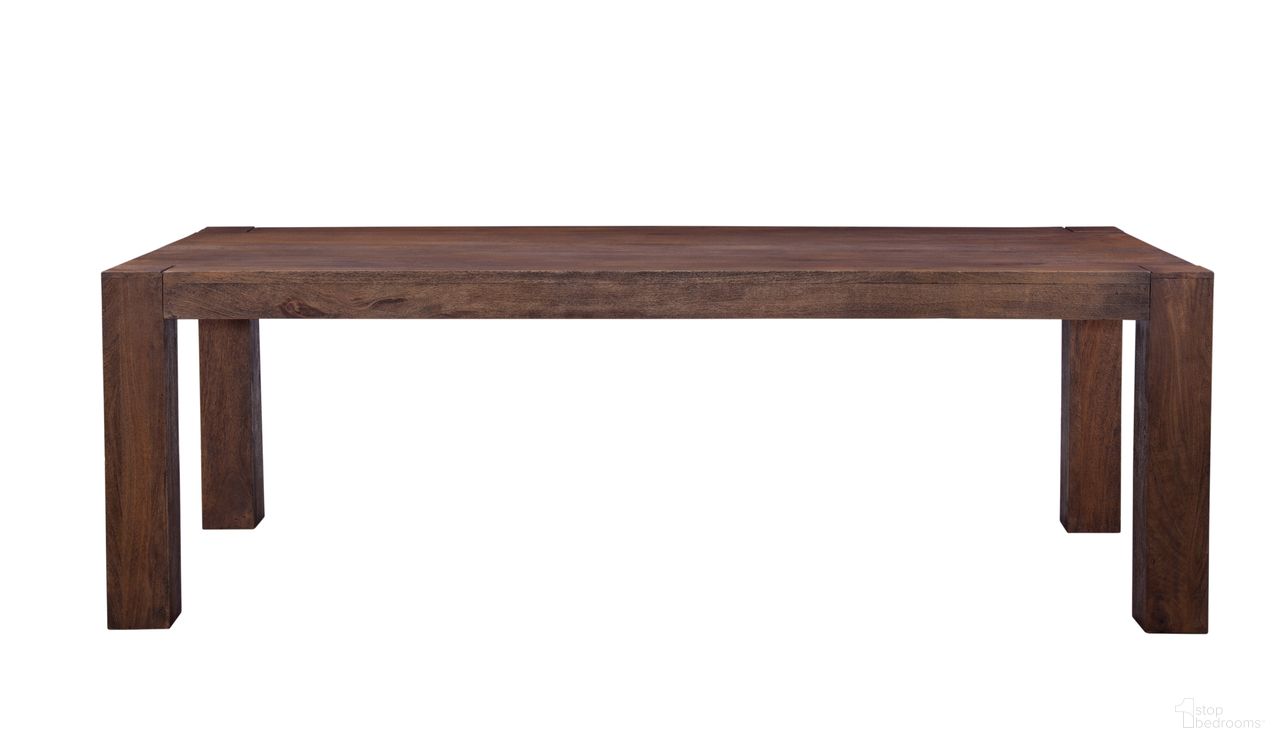 The appearance of Walsh Rectangle Dining Table In Rustic Brown designed by Bassett Mirror Company in the modern / contemporary interior design. This rustic brown piece of furniture  was selected by 1StopBedrooms from Walsh Collection to add a touch of cosiness and style into your home. Sku: 6003-DR-600. Table Base Style: Legs. Table Top Shape: Rectangular. Size: 60" x 40". Material: Mango Wood.