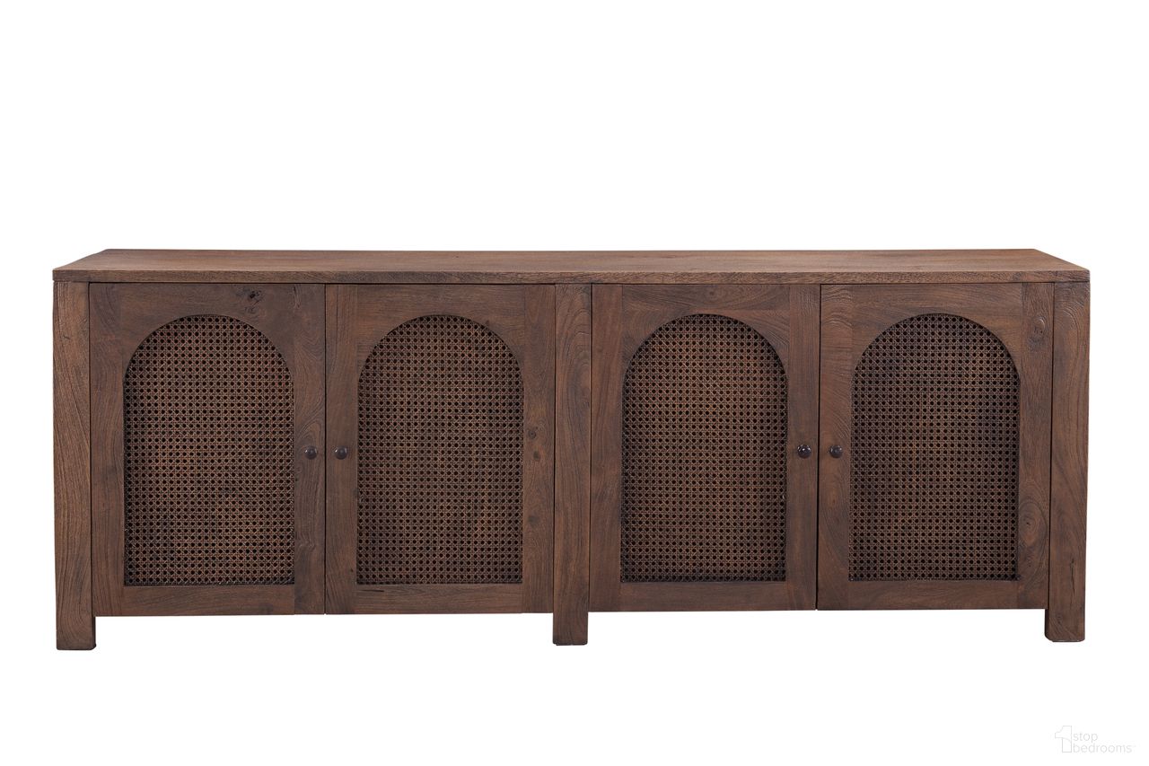 The appearance of Walsh Server In Antique Walnut designed by Bassett Mirror Company in the modern / contemporary interior design. This antique walnut piece of furniture  was selected by 1StopBedrooms from Walsh Collection to add a touch of cosiness and style into your home. Sku: 6003-DR-576. Material: Mango Wood.