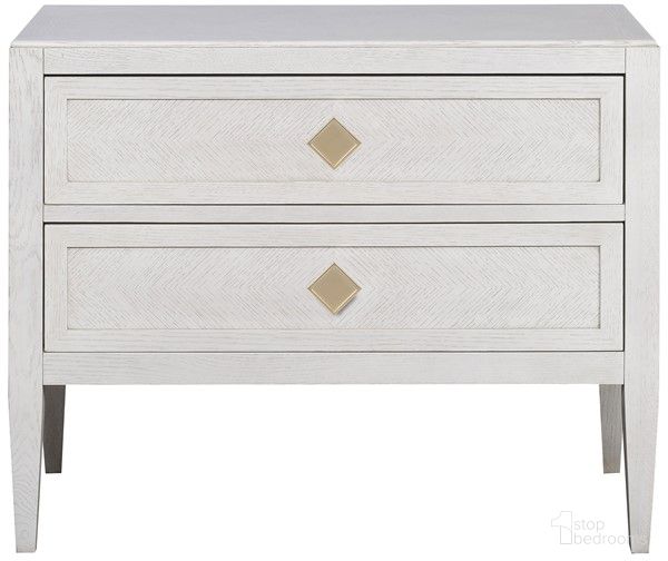 The appearance of Walt 2-Drawer Chest In White designed by Vanguard Furniture in the transitional interior design. This white piece of furniture  was selected by 1StopBedrooms from Walt Collection to add a touch of cosiness and style into your home. Sku: P774H-CB. Material: Wood.