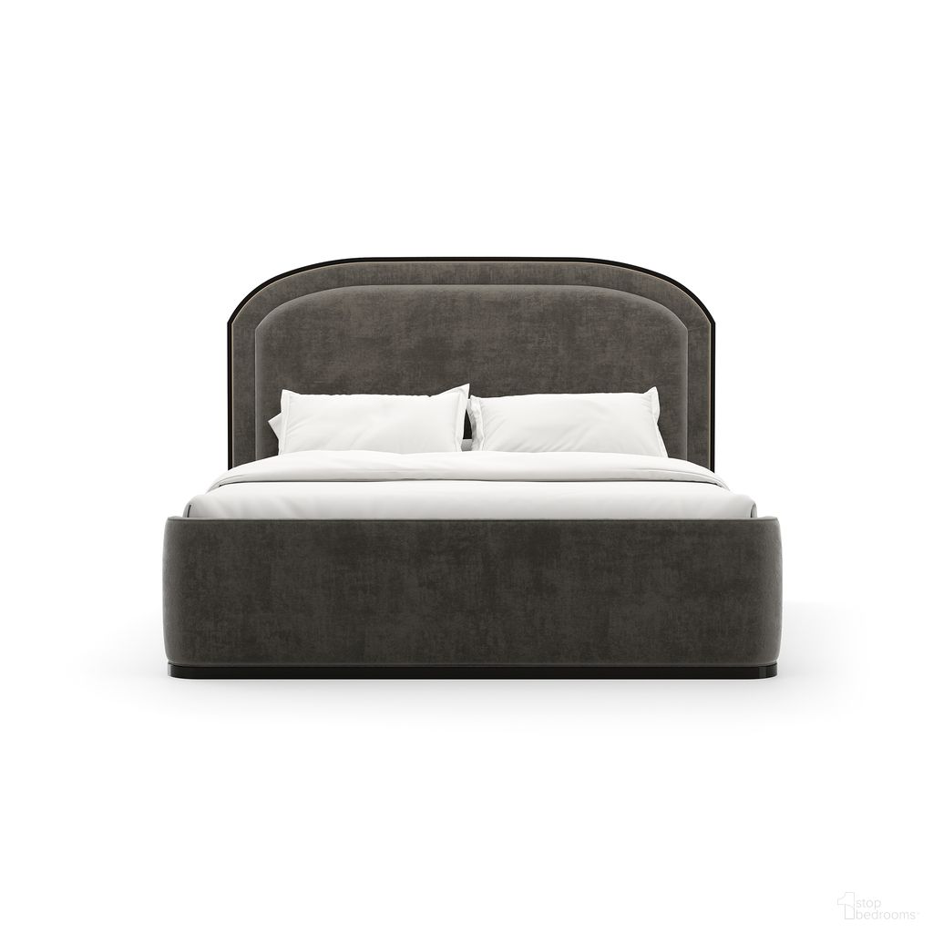 The appearance of Wanderlust King Upholstered Bed In Gray designed by Caracole in the modern / contemporary interior design. This gray piece of furniture  was selected by 1StopBedrooms from Wanderlust Collection to add a touch of cosiness and style into your home. Sku: CLA-425V-125F;CLA-425V-125H;CLA-425V-125R. Material: Metal. Bed Size: King. Bed Type: Upholstered Bed.