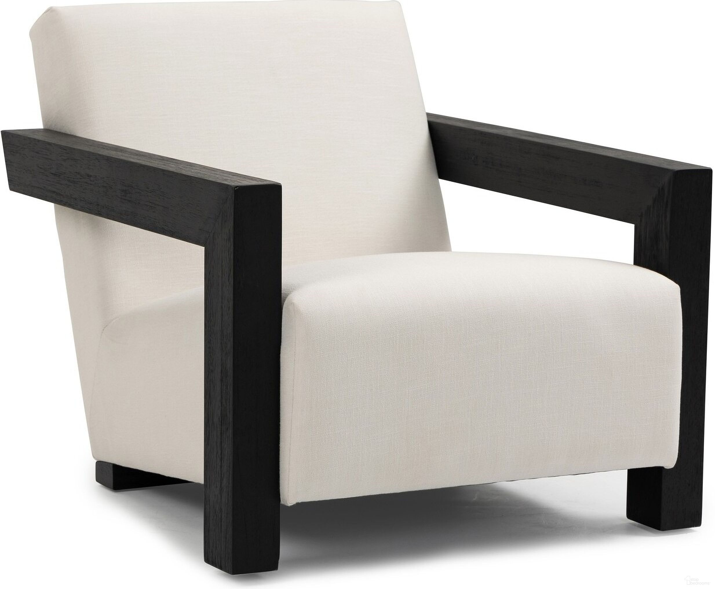 The appearance of Ward Linen Textured Fabric Accent Chair In Cream/Black designed by Meridian in the transitional interior design. This cream piece of furniture was selected by 1StopBedrooms from Ward Collection to add a touch of cosiness and style into your home. Sku: 478Cream. Material: Rubberwood.