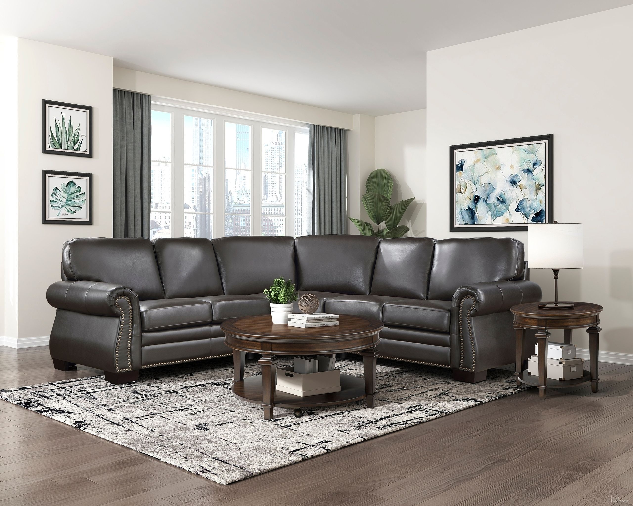 The appearance of Wareham 3-Piece Sectional In Brown designed by Homelegance in the traditional interior design. This brown piece of furniture was selected by 1StopBedrooms from Wareham Collection to add a touch of cosiness and style into your home. Sku: 9289DB-2R;9289DB-2L;9289DB-CR. Material: Leather. Layout: L-Shape.