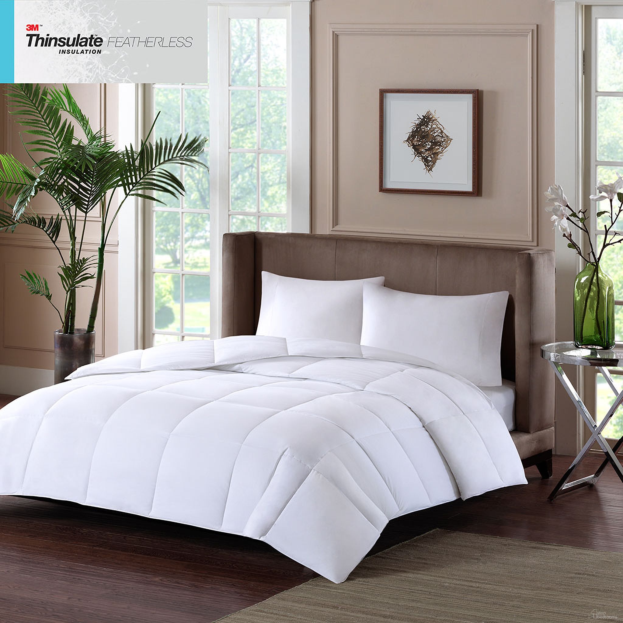 The appearance of Warmth Cotton Sateen Double Insertion Queen Comforter In White designed by Olliix in the transitional interior design. This white piece of furniture was selected by 1StopBedrooms from Year Round Warmth Collection to add a touch of cosiness and style into your home. Sku: BASI10-0291. Bed Size: Queen. Material: Cotton.
