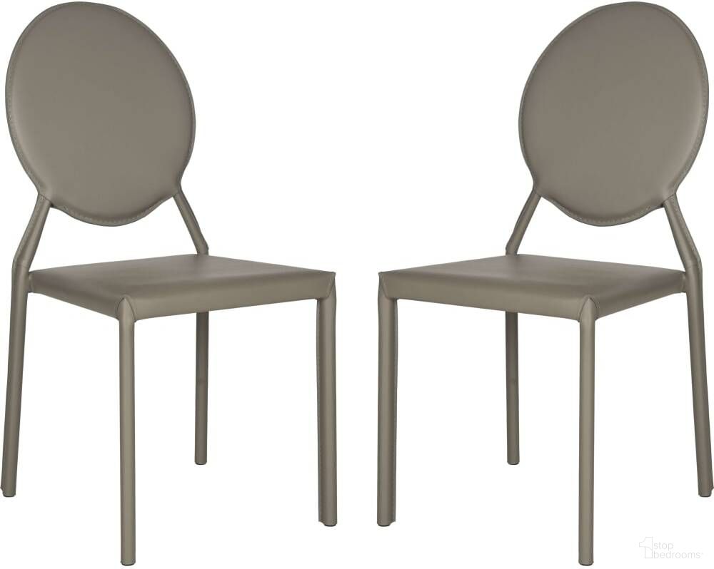 The appearance of Warner Gray 37 Inch Round Back Leather Side Chair Set of 2 designed by Safavieh in the traditional interior design. This grey piece of furniture was selected by 1StopBedrooms from Warner Collection to add a touch of cosiness and style into your home. Sku: FOX2018H-SET2. Material: Iron. Chair Type: Side Chair.