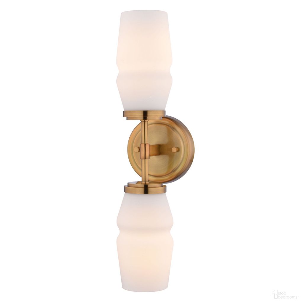 Warren 18.5 Inch 2 Light Wall Light In Brushed Brass