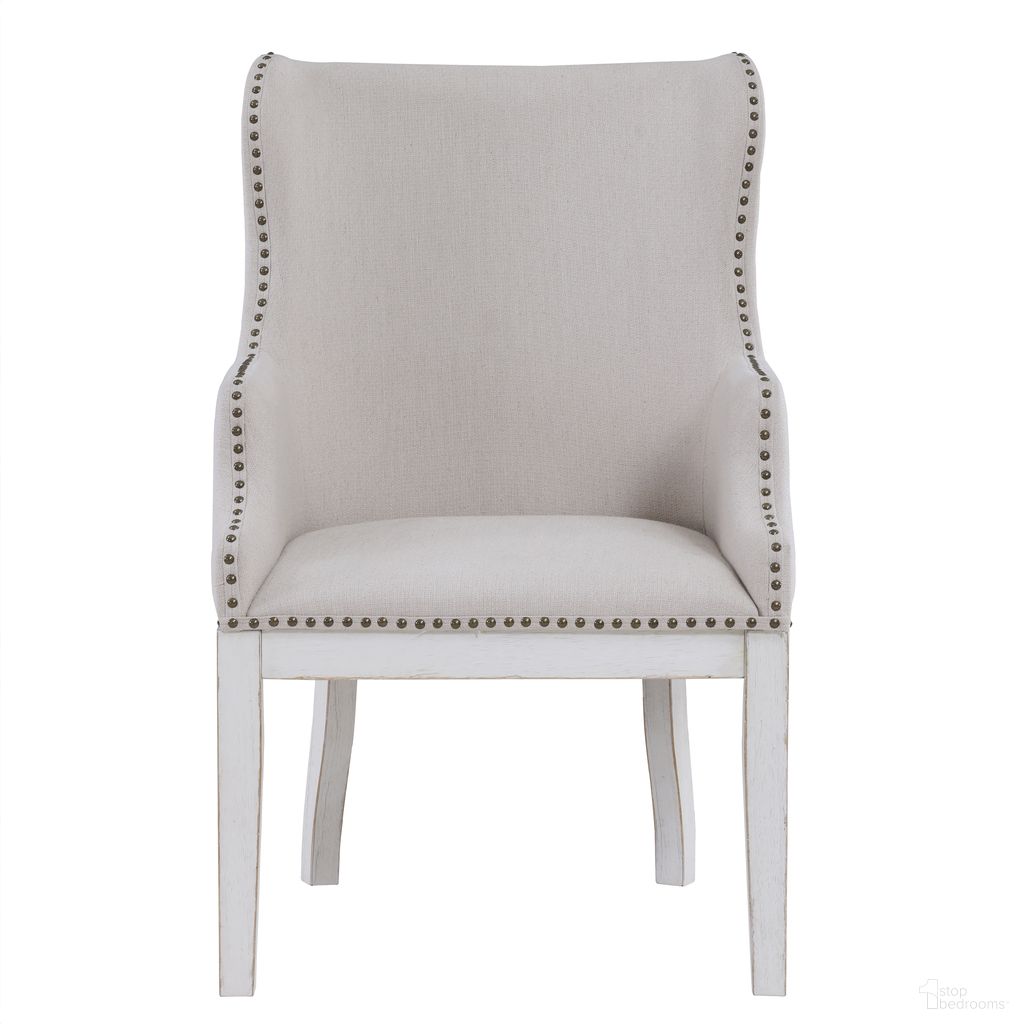 The appearance of Warren Arm Chair Set of 2 In White designed by Steve Silver in the modern / contemporary interior design. This white piece of furniture was selected by 1StopBedrooms from Warren Collection to add a touch of cosiness and style into your home. Sku: WAR500WAC. Material: MDF. Chair Type: Arm Chair.