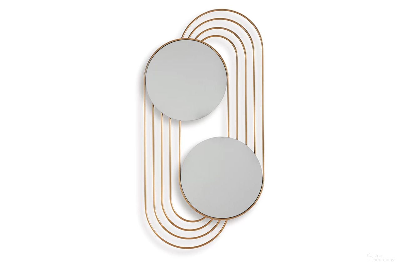 The appearance of Warrenley Accent Mirror In Gold designed by Signature Design by Ashley in the modern / contemporary interior design. This gold piece of furniture was selected by 1StopBedrooms from Warrenley Collection to add a touch of cosiness and style into your home. Sku: A8010401.