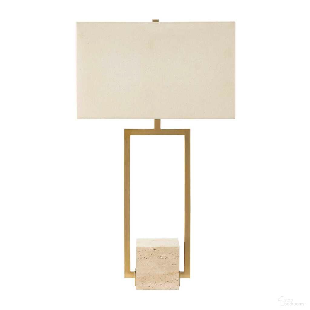 Warrick Modern Table Lamp In Gold and Brass