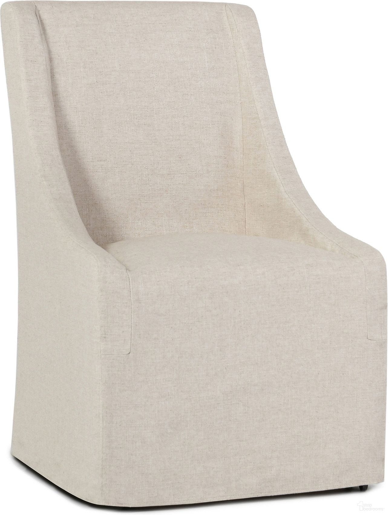 The appearance of Warwick Upholstered Rolling Dining Chair In Oatmeal designed by Classic Home in the transitional interior design. This oatmeal piece of furniture was selected by 1StopBedrooms from Warwick Collection to add a touch of cosiness and style into your home. Sku: 53004329. Material: Rayon. Chair Type: Side Chair.
