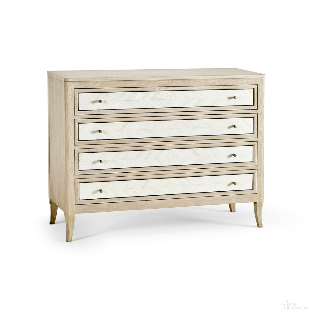 The appearance of Water Berm Bachelors Chest In Beige designed by Jonathan Charles in the modern / contemporary interior design. This beige piece of furniture was selected by 1StopBedrooms from Water Collection to add a touch of cosiness and style into your home. Sku: 001-1-930-BON. Material: Wood.