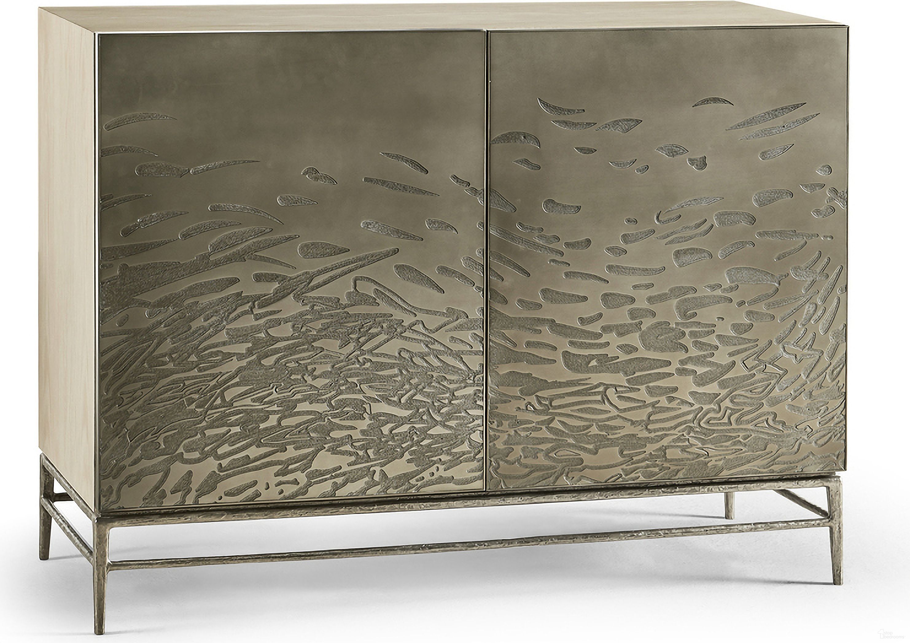 The appearance of Water Diel Acid Etched Door Chest In Beige designed by Jonathan Charles in the modern / contemporary interior design. This beige piece of furniture was selected by 1StopBedrooms from Water Collection to add a touch of cosiness and style into your home. Sku: 001-2-L20-EAL. Material: Wood.