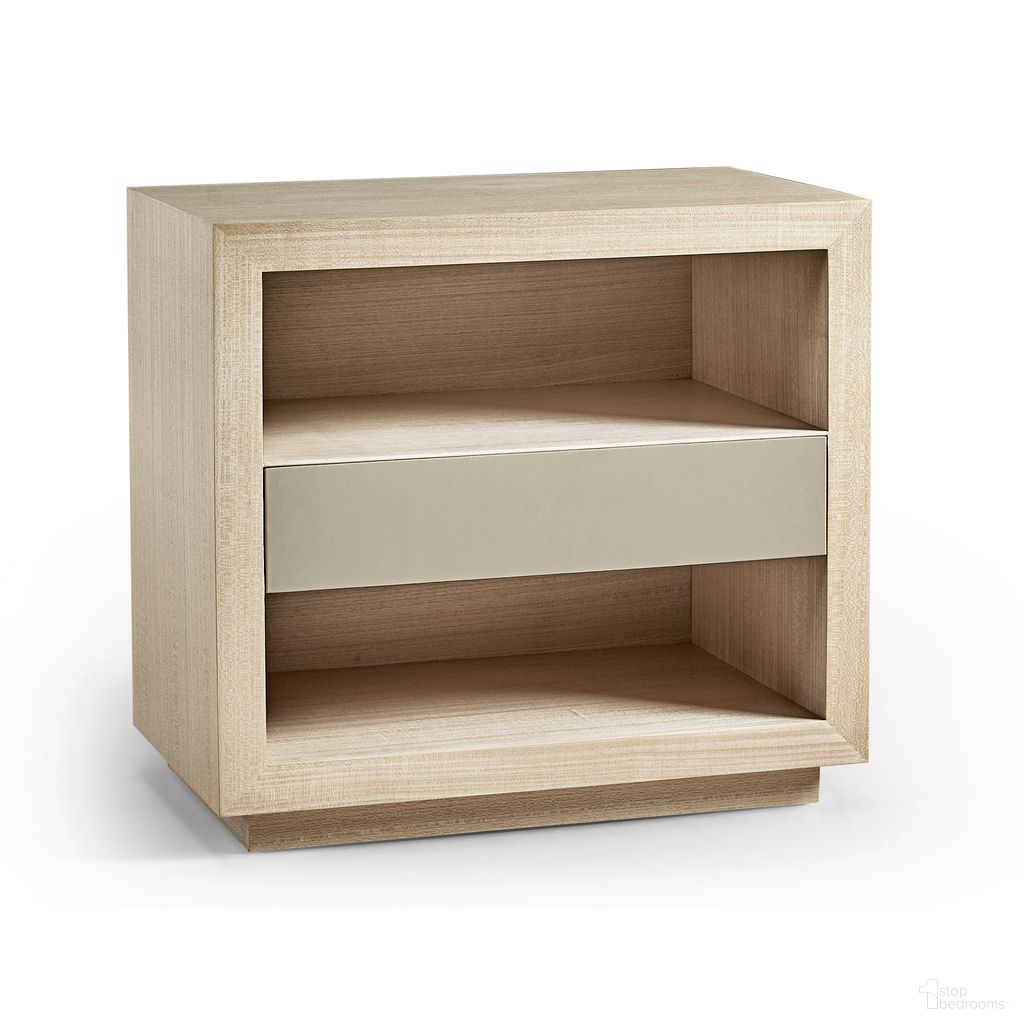 The appearance of Water Hadal Plinth Nightstand In Beige designed by Jonathan Charles in the modern / contemporary interior design. This beige piece of furniture was selected by 1StopBedrooms from Water Collection to add a touch of cosiness and style into your home. Sku: 001-1-800-KOT. Material: Wood.