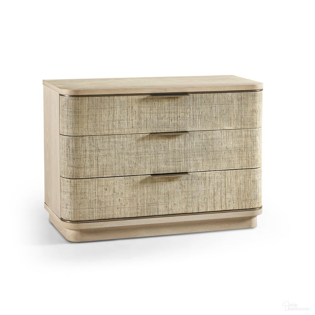 The appearance of Water Seiche 42 Inch Woven Nightstand In Brown designed by Jonathan Charles in the transitional interior design. This brown piece of furniture was selected by 1StopBedrooms from Water Collection to add a touch of cosiness and style into your home. Sku: 001-1-933-WWO. Material: Wood.
