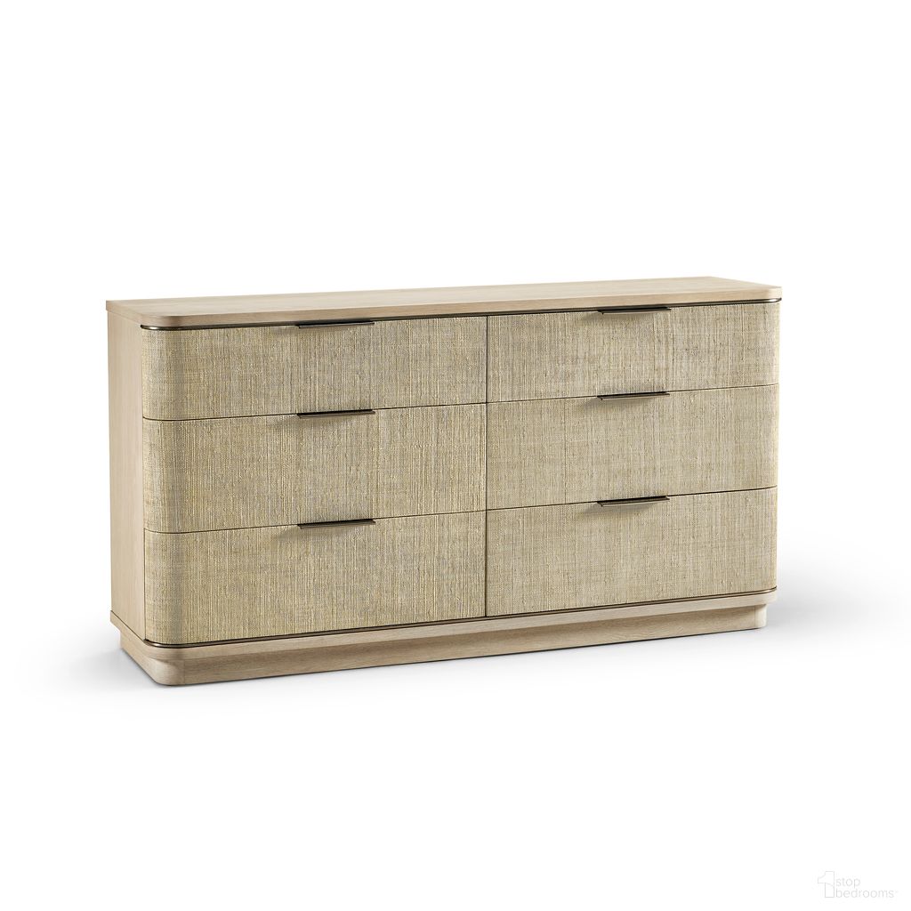 The appearance of Water Seiche Woven Dresser In Brown designed by Jonathan Charles in the transitional interior design. This brown piece of furniture was selected by 1StopBedrooms from Water Collection to add a touch of cosiness and style into your home. Sku: 001-1-902-WWO. Material: Wood.
