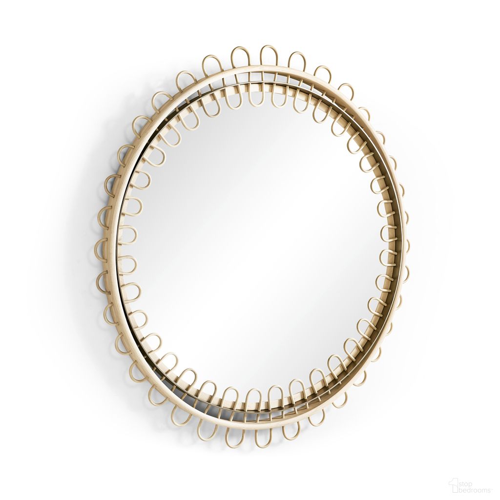 The appearance of Water Vorticity Rattan Oval Mirror In Beige designed by Jonathan Charles in the modern / contemporary interior design. This beige piece of furniture was selected by 1StopBedrooms from Water Collection to add a touch of cosiness and style into your home. Sku: 001-1-500-NRT. Material: Glass.