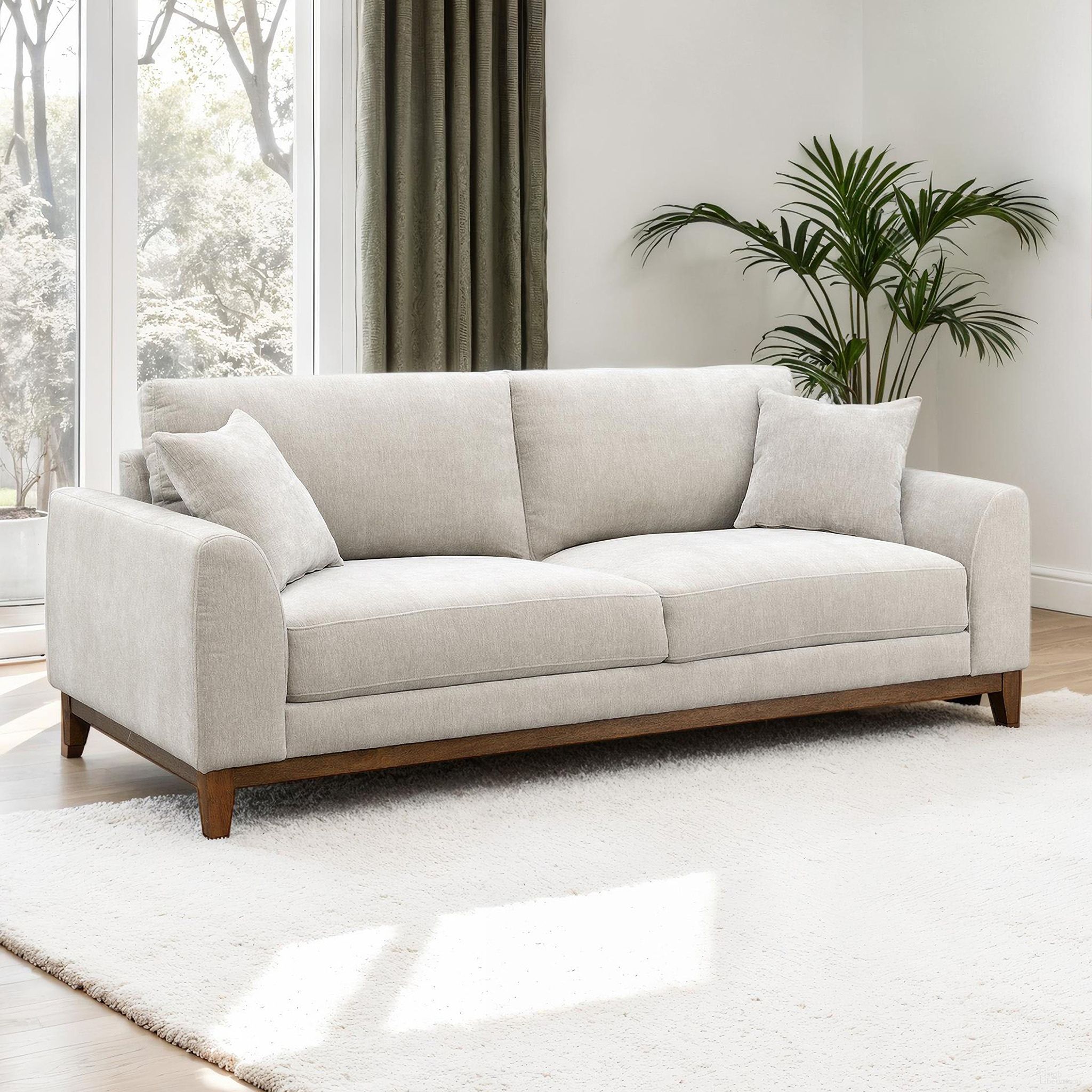 The appearance of Watton Sofa In Light Gray designed by Furniture of America in the modern / contemporary interior design. This light gray piece of furniture was selected by 1StopBedrooms from Watton Collection to add a touch of cosiness and style into your home. Sku: FM64008TP-SF. Material: Chenille.