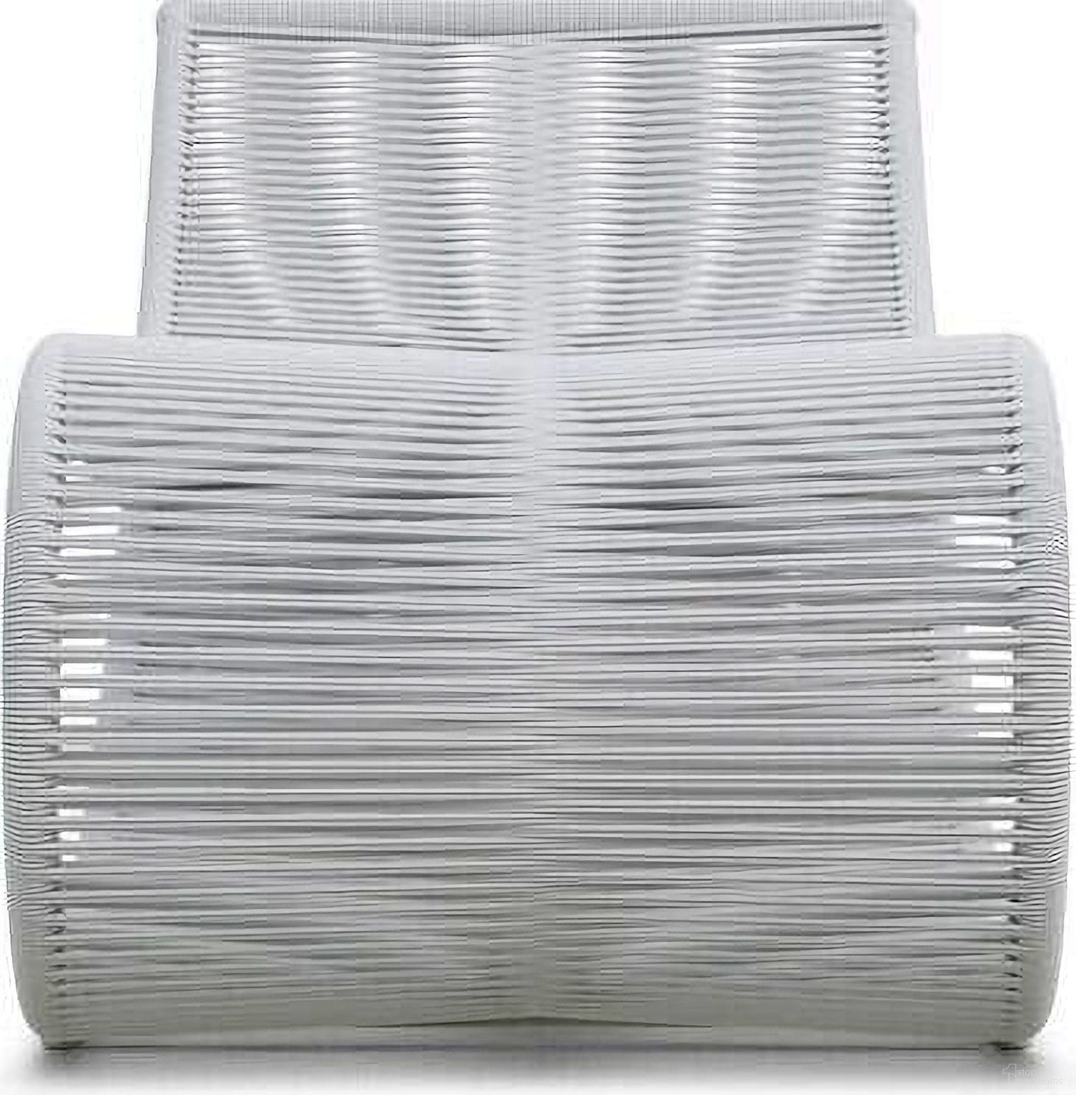 The appearance of Wave Chaise Lounge Mist In Matte White designed by Azzurro Living in the coastal interior design. This matte white piece of furniture was selected by 1StopBedrooms from Wave Collection to add a touch of cosiness and style into your home. Sku: WAV-TR17L1. Material: Aluminum.