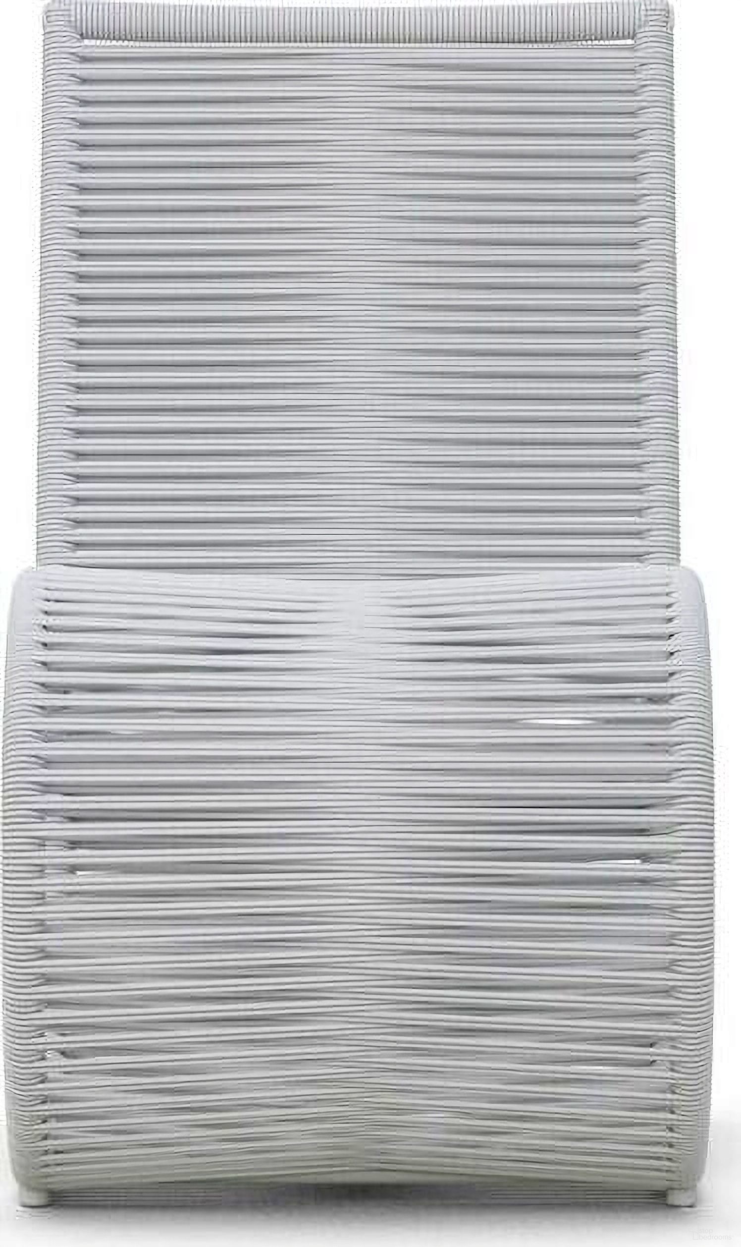 The appearance of Wave Dining Chair Mist Set of 2 In Matte White designed by Azzurro Living in the coastal interior design. This matte white piece of furniture was selected by 1StopBedrooms from Wave Collection to add a touch of cosiness and style into your home. Sku: WAV-TR17D-Q2. Material: Aluminum.