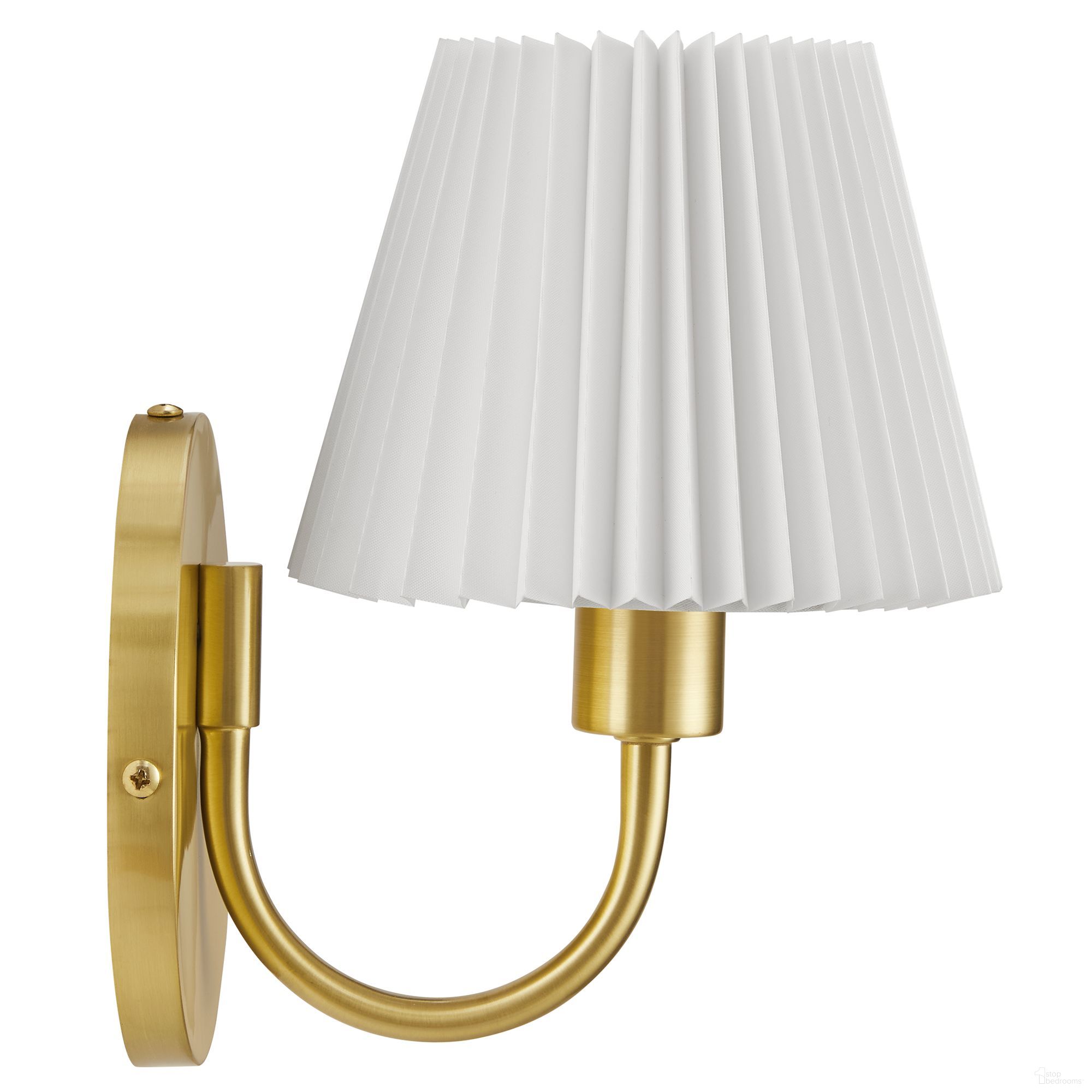 Wave Wall Sconce In Brass