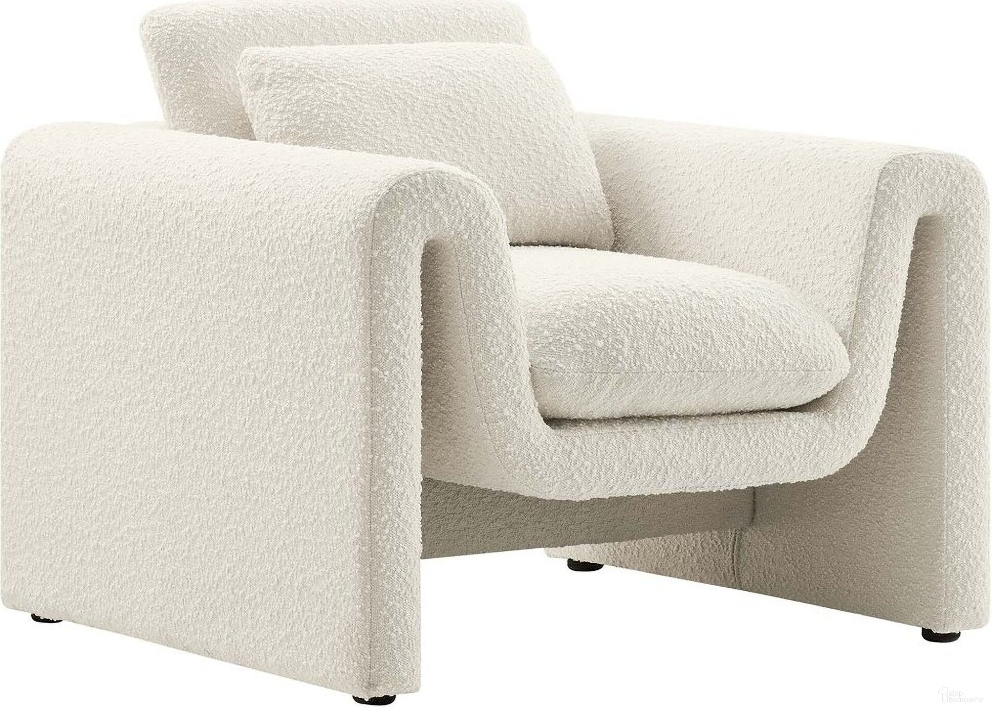 The appearance of Waverly Boucle Upholstered Armchair In Ivory designed by Modway in the modern / contemporary interior design. This ivory piece of furniture was selected by 1StopBedrooms from Waverly Collection to add a touch of cosiness and style into your home. Sku: EEI-6575-IVO. Material: Boucle.