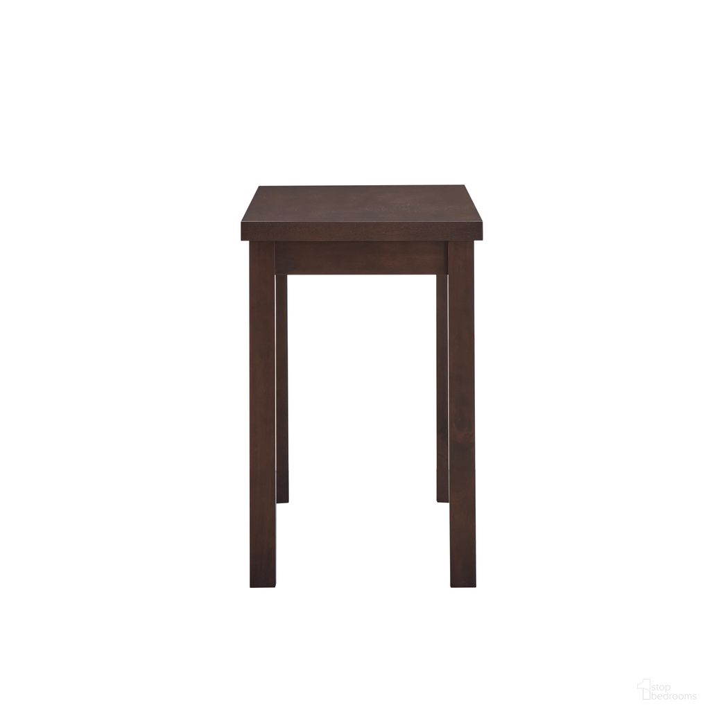 The appearance of Waverly Thick Top Bar Table In Espresso designed by Carolina Living in the modern / contemporary interior design. This espresso piece of furniture  was selected by 1StopBedrooms from Waverly Collection to add a touch of cosiness and style into your home. Sku: 2446-ESP. Table Base Style: Legs. Material: MDF. Table Top Shape: Rectangular.