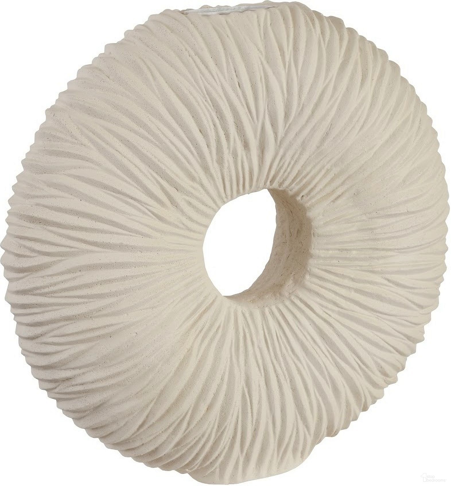 The appearance of Waves Circle Vase PH53119 designed by Phillips Collection in the modern / contemporary interior design. This off white piece of furniture  was selected by 1StopBedrooms from Outdoor Collection to add a touch of cosiness and style into your home. Sku: PH53119. Material: Resin.