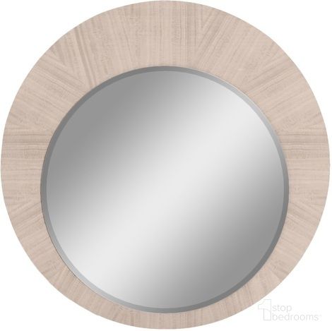 The appearance of Waves Round Mirror In High Gloss Beige Angley designed by Whiteline Modern Living in the modern / contemporary interior design. This beige piece of furniture was selected by 1StopBedrooms from Waves Collection to add a touch of cosiness and style into your home. Sku: MR1753-BEI. Material: Glass.