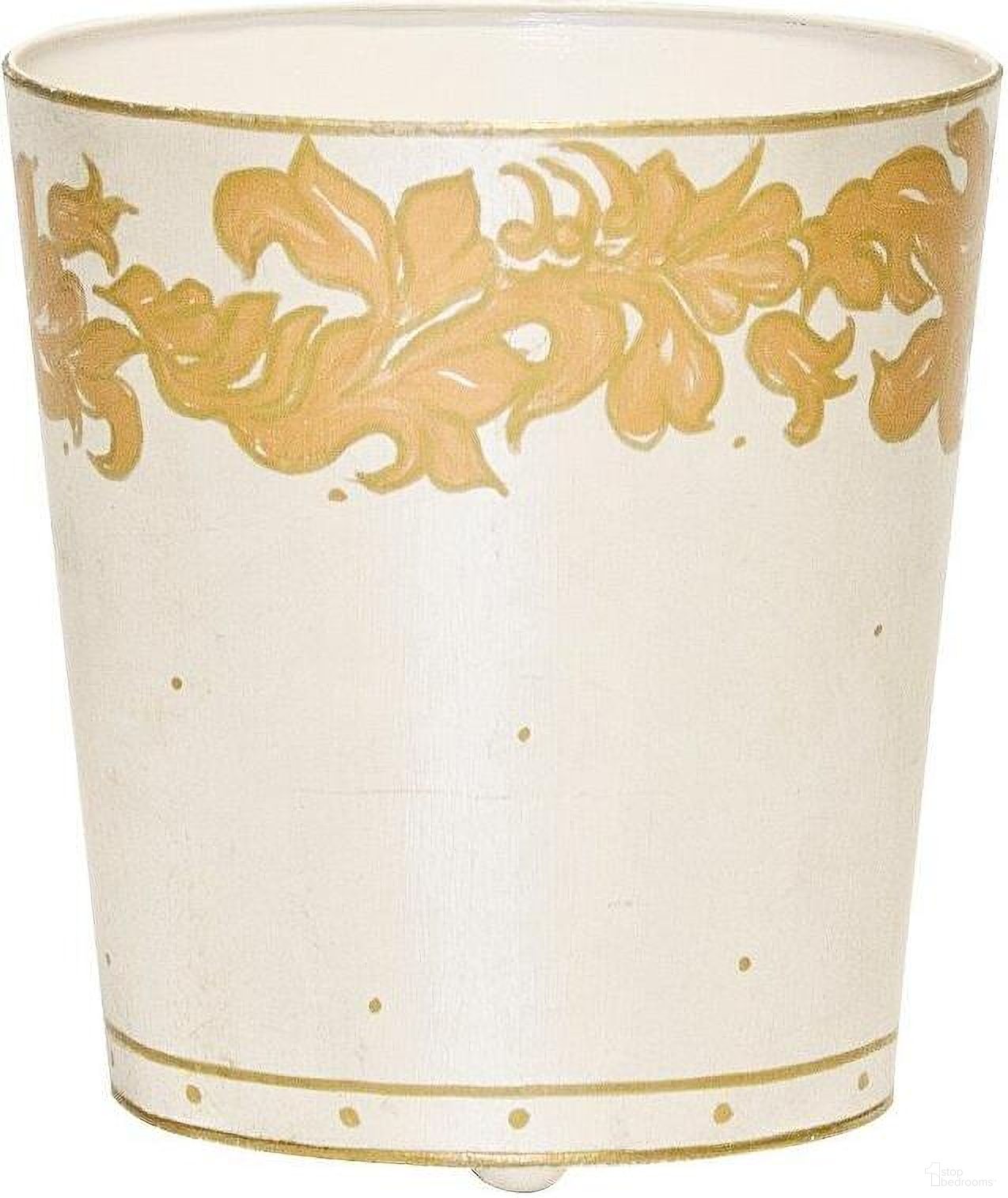 Worlds Away Elegante Wastebasket - Thumbnail 2