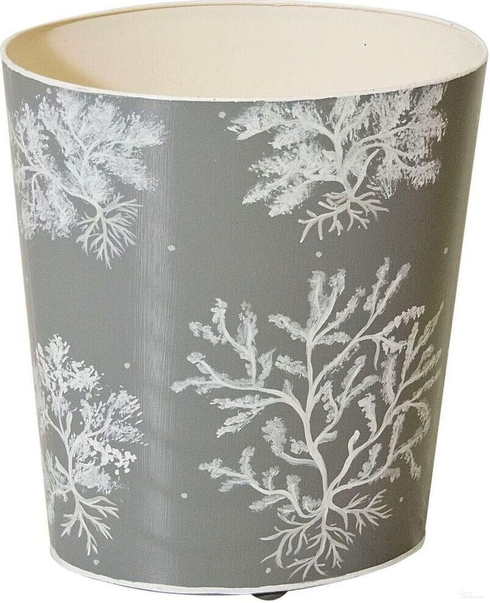 Worlds Away Frost Wastebasket - Thumbnail 3
