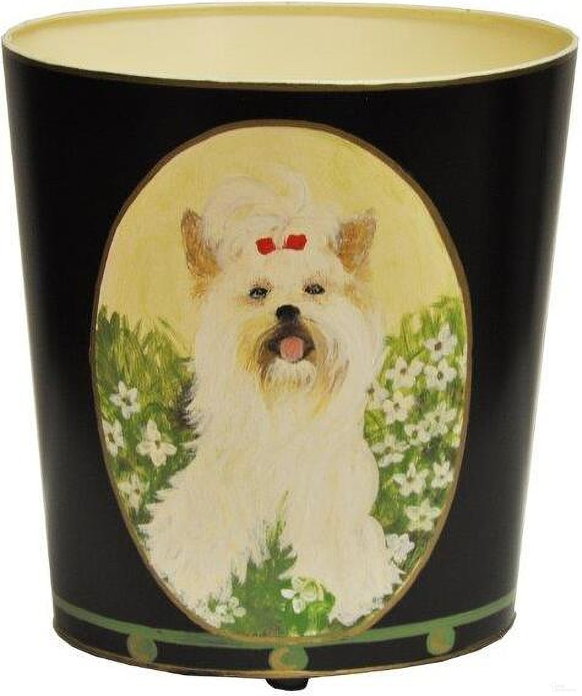 Wbyorkterrier Black Yorkshire Terrier Wastebasket
