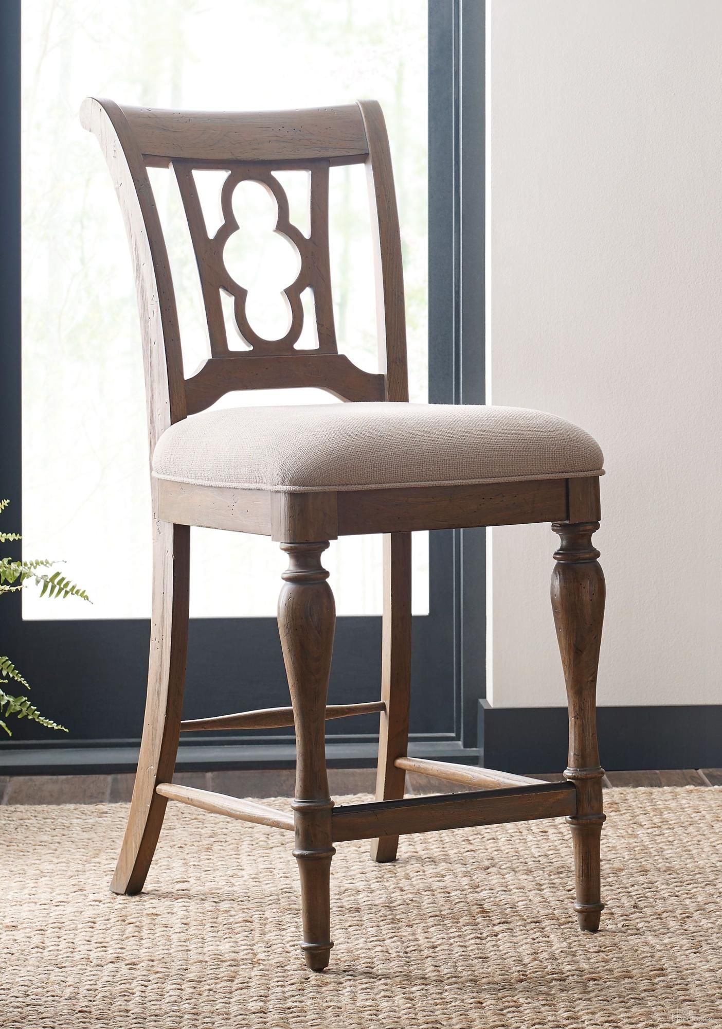 Weatherford Kendal Counter Height Side Chair Set of 2 In Heather