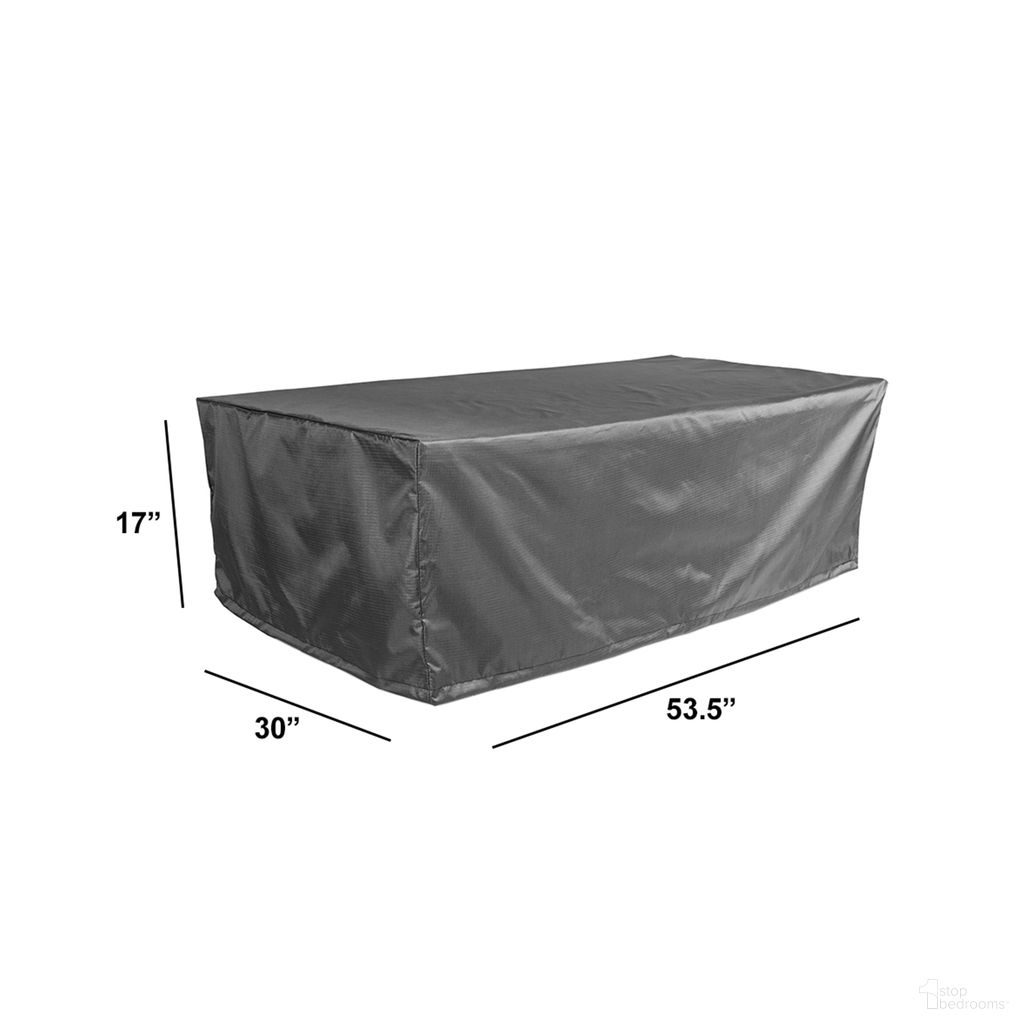 WeatherX Cover For Double Ottoman In Gray