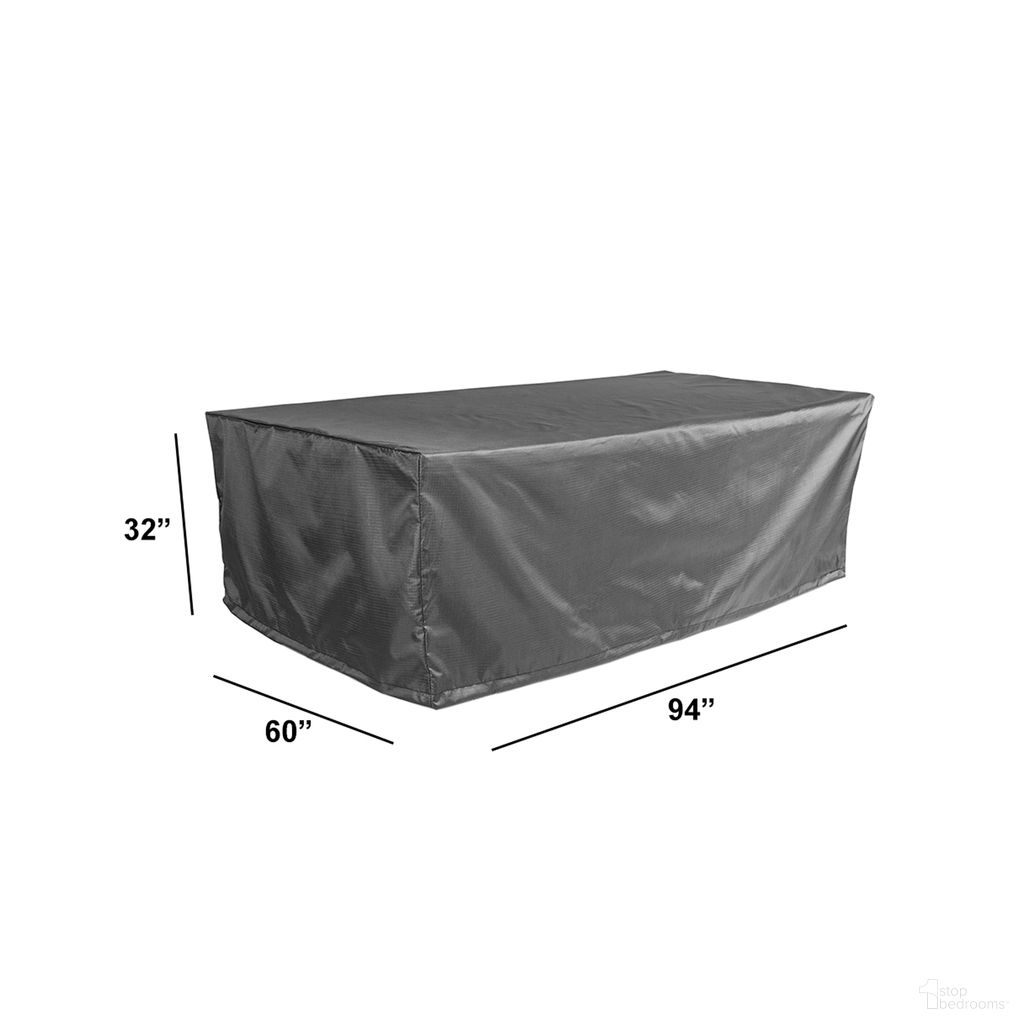 WeatherX Cover For Medium Rectangular Dining Set Up To 94 Inch In Gray