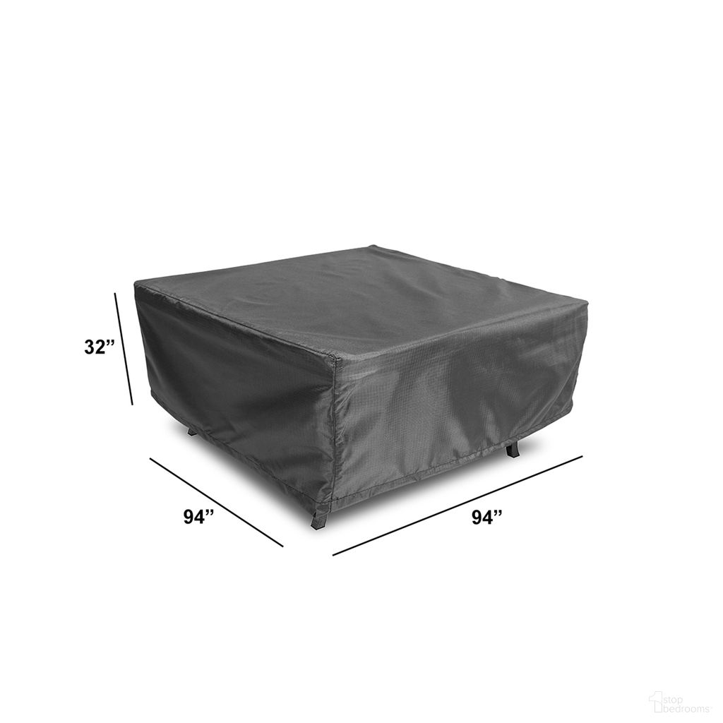 WeatherX Cover For Square Dining Set Up To 94 Inch In Gray