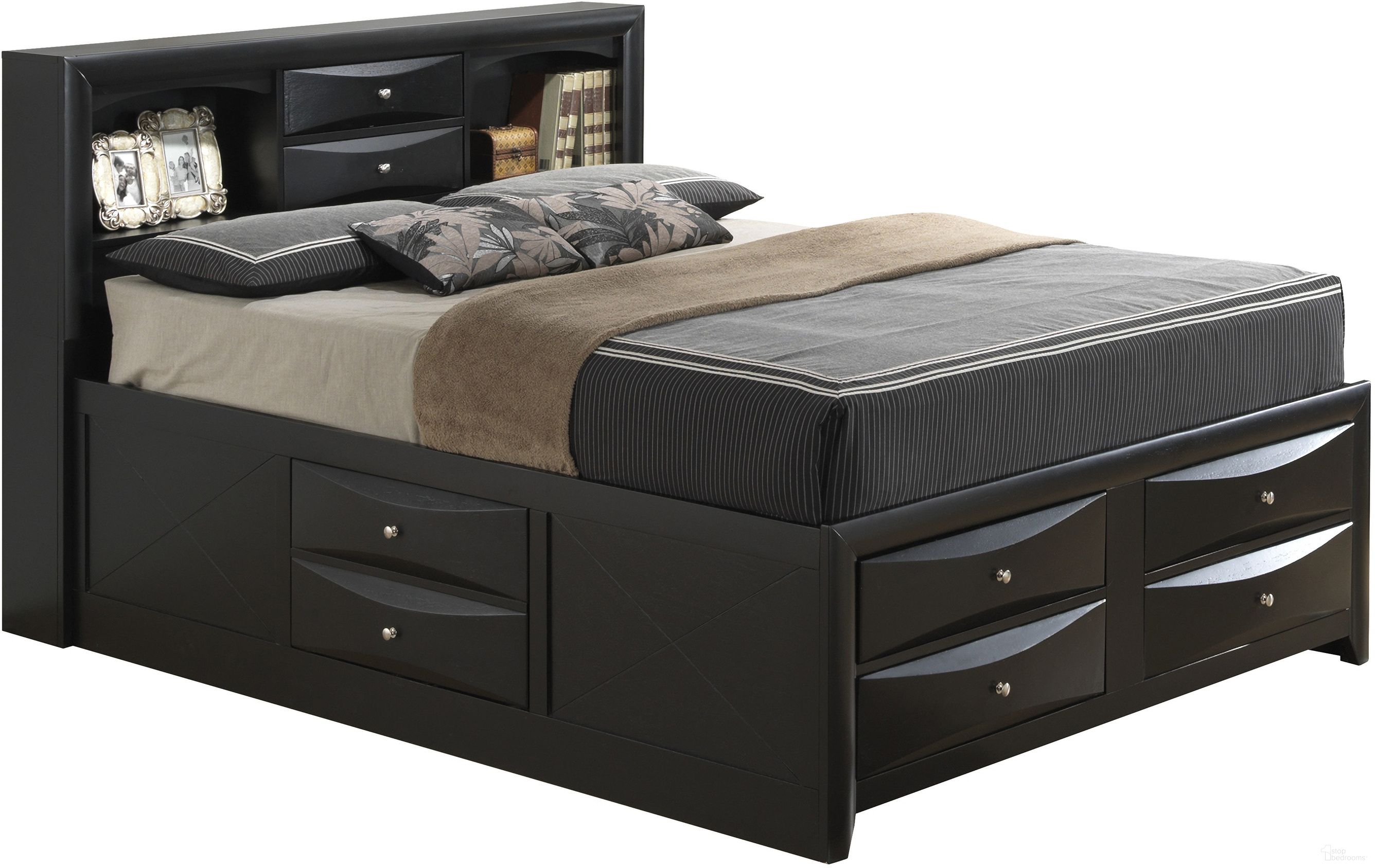 Glory Furniture G1500 Queen Storage Bed in Black