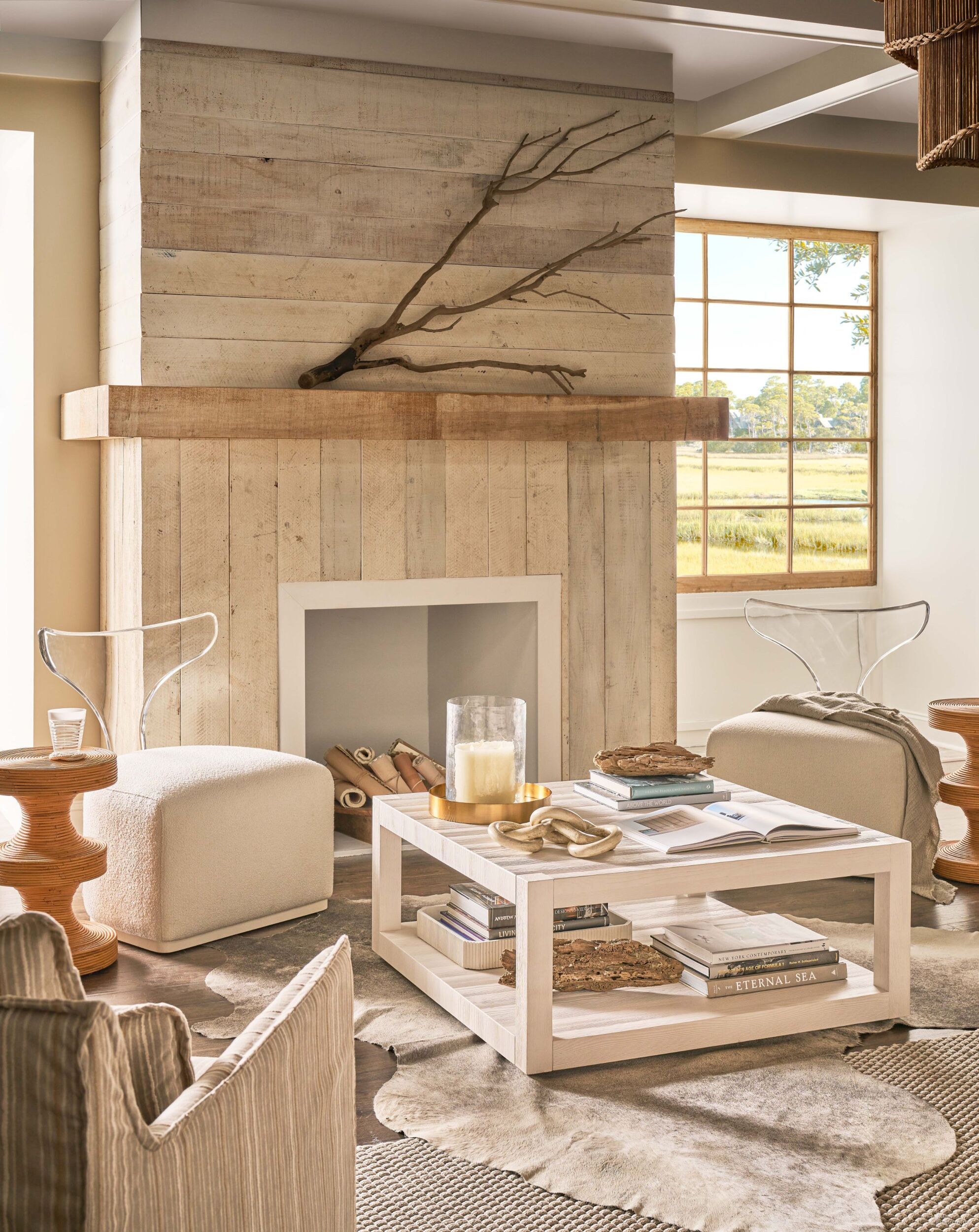 The appearance of Weekender Hermosa Square Occasional Table Set In White Sand designed by Universal in the coastal interior design. This white sand piece of furniture  was selected by 1StopBedrooms from Weekender Collection to add a touch of cosiness and style into your home. Sku: U330A828;U330A808. Material: Wood.