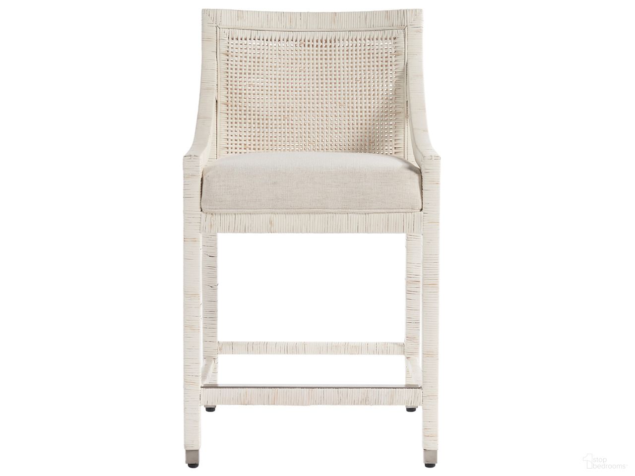 The appearance of Weekender Longboat Counter Chair In White designed by Universal in the modern / contemporary interior design. This white piece of furniture  was selected by 1StopBedrooms from Weekender Collection to add a touch of cosiness and style into your home. Sku: U330E604. Material: Fabric.