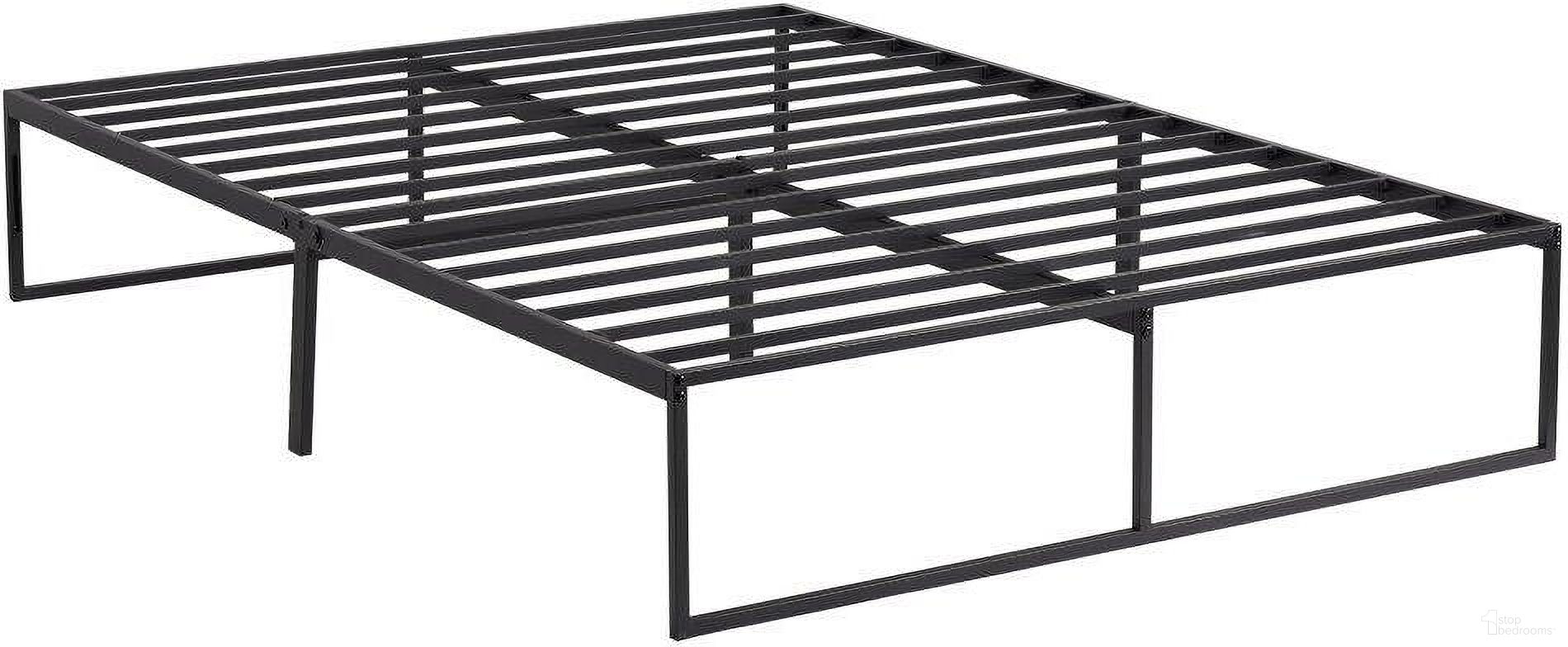 The appearance of Weekender Modern King Platform Bed Frame designed by Malouf in the modern / contemporary interior design. This black piece of furniture  was selected by 1StopBedrooms from Weekender Collection to add a touch of cosiness and style into your home. Sku: WK14KKBKPF. Bed Size: King.