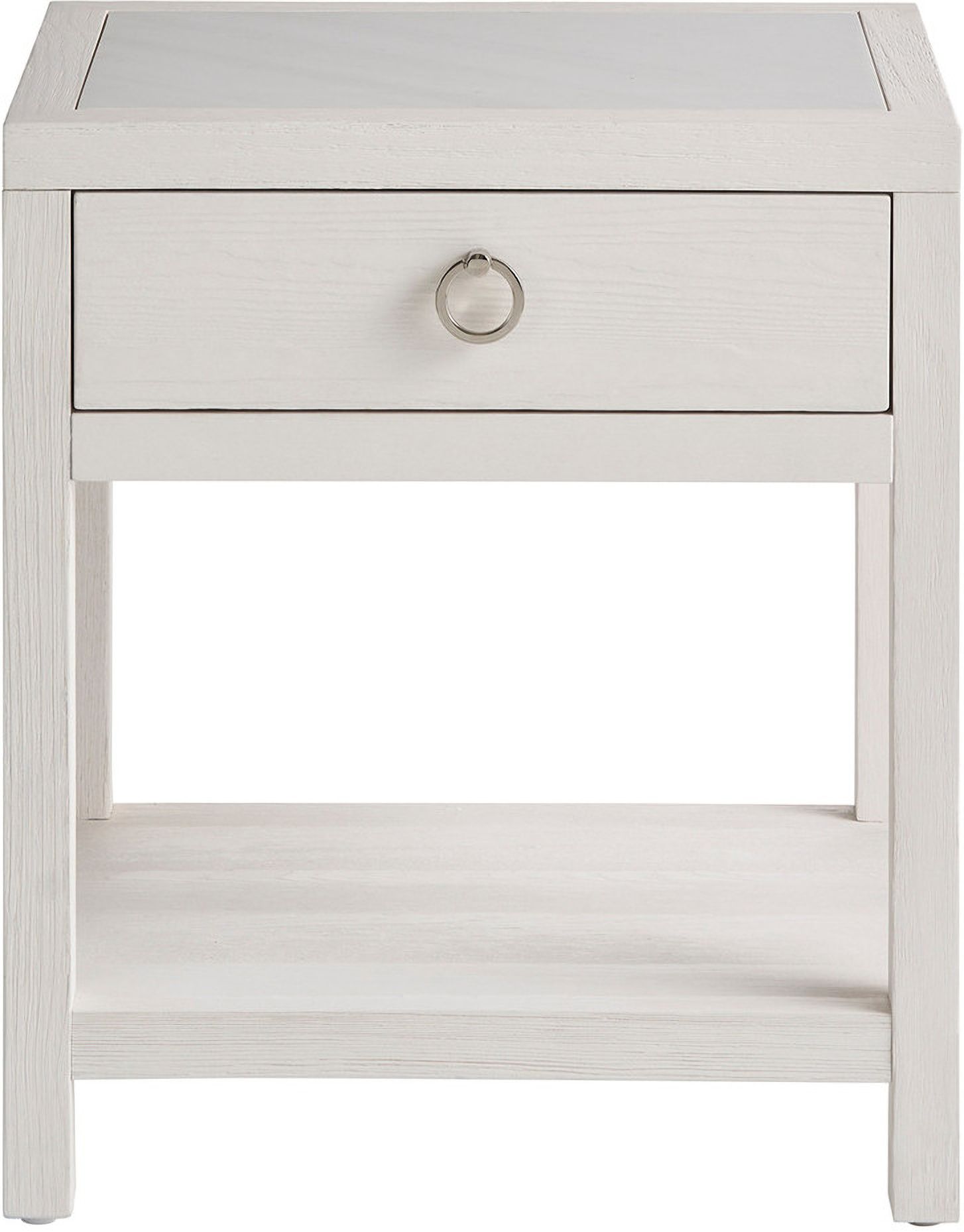 The appearance of Weekender Turo Nightstand In White Sand designed by Universal in the modern / contemporary interior design. This white sand piece of furniture was selected by 1StopBedrooms from Weekender Collection to add a touch of cosiness and style into your home. Sku: U330A355. Material: Wood.