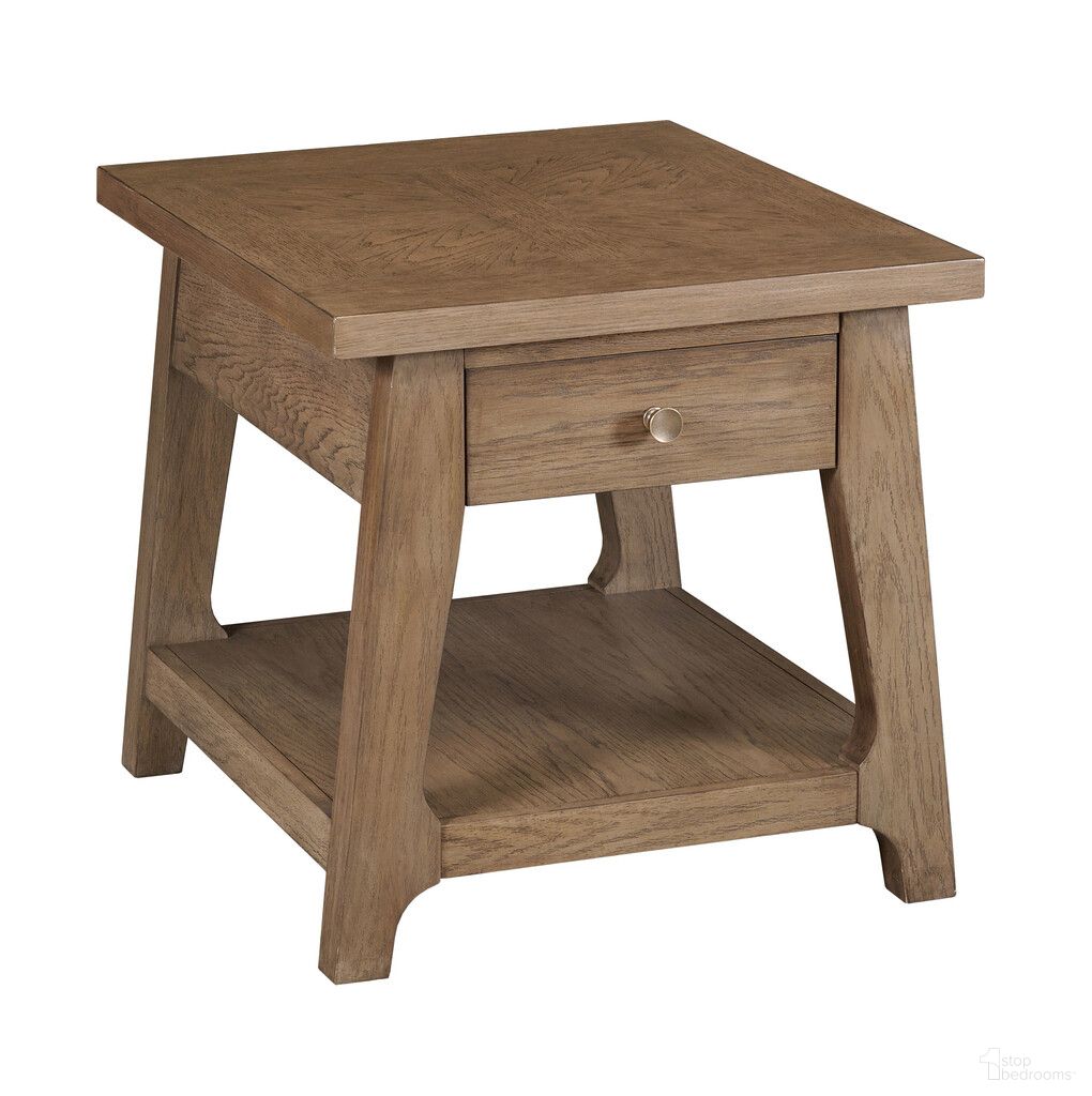 Weisman Rectangular Drawer End Table In Nutmeg