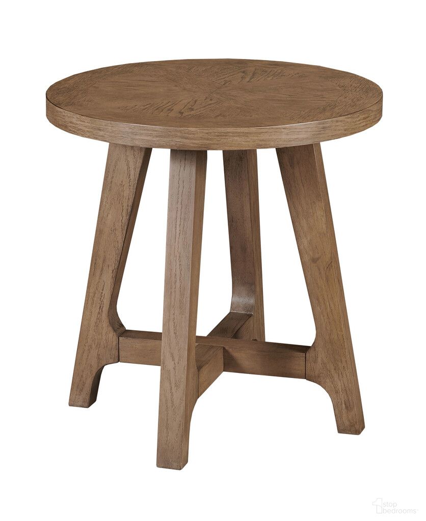Weisman Round End Table In Nutmeg