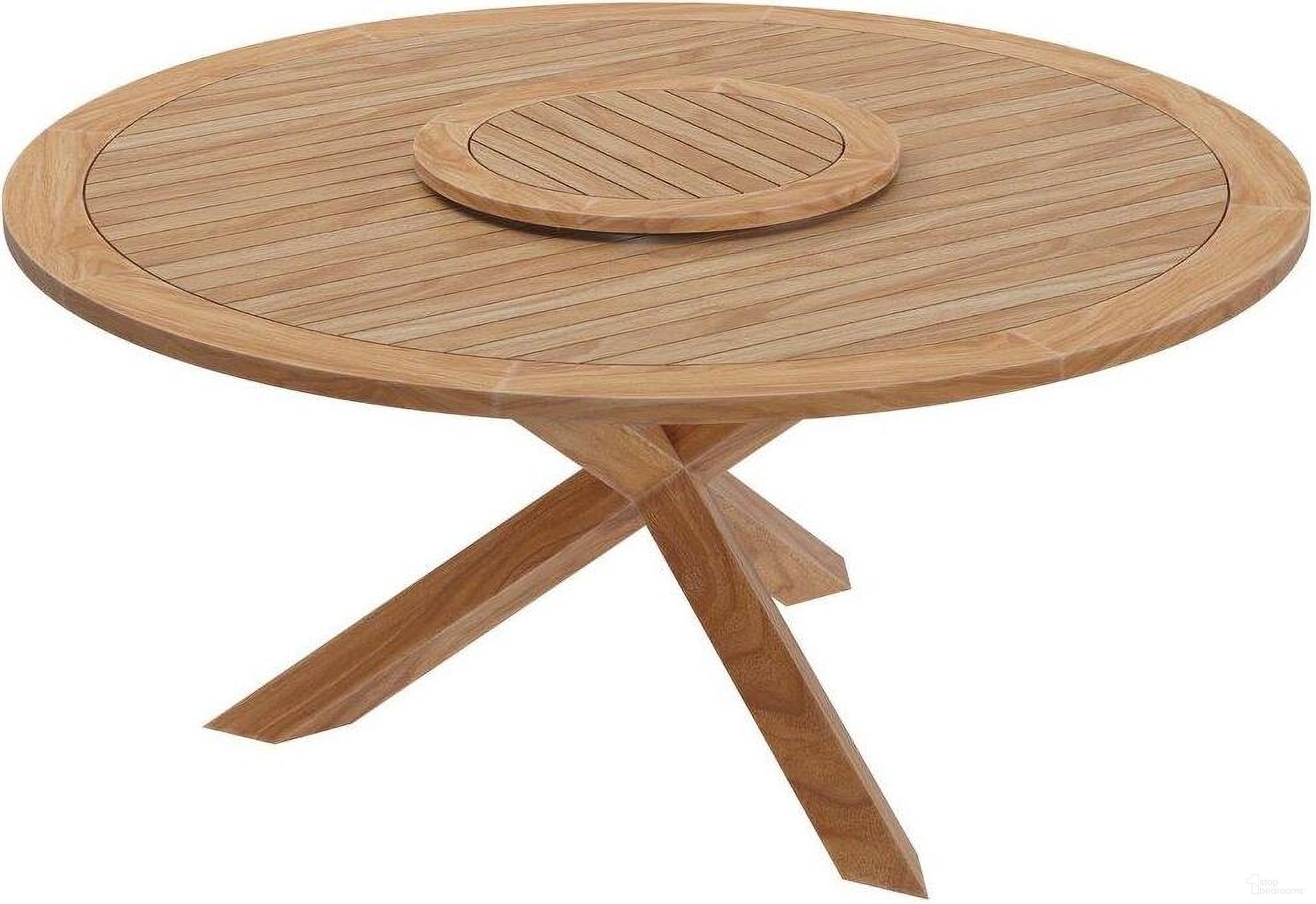 The appearance of Wellspring 63 Inch Outdoor Patio Teak Wood Dining Table In Natural designed by Modway in the transitional interior design. This natural piece of furniture was selected by 1StopBedrooms from Wellspring Collection to add a touch of cosiness and style into your home. Sku: EEI-5745-NAT. Material: Wood.