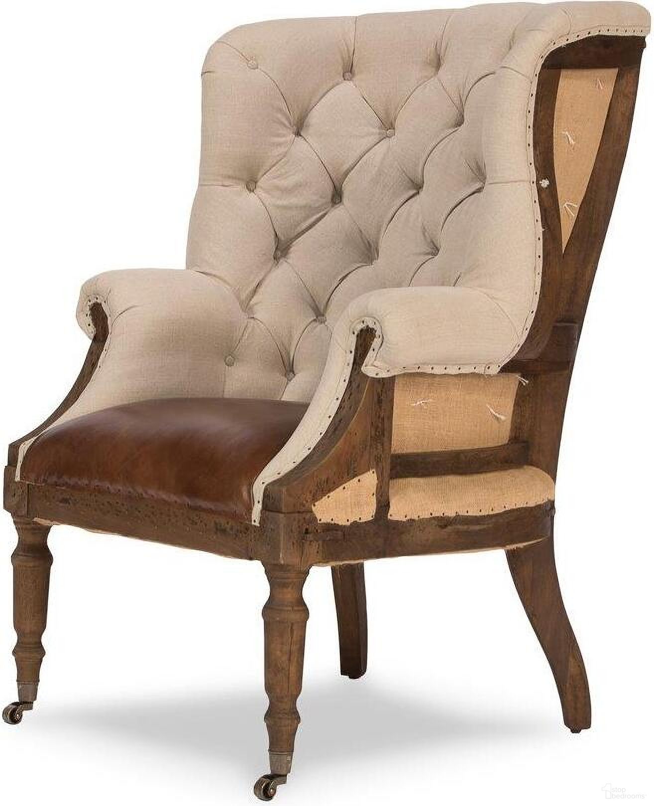 Welsh Brown Leather Chair 29780